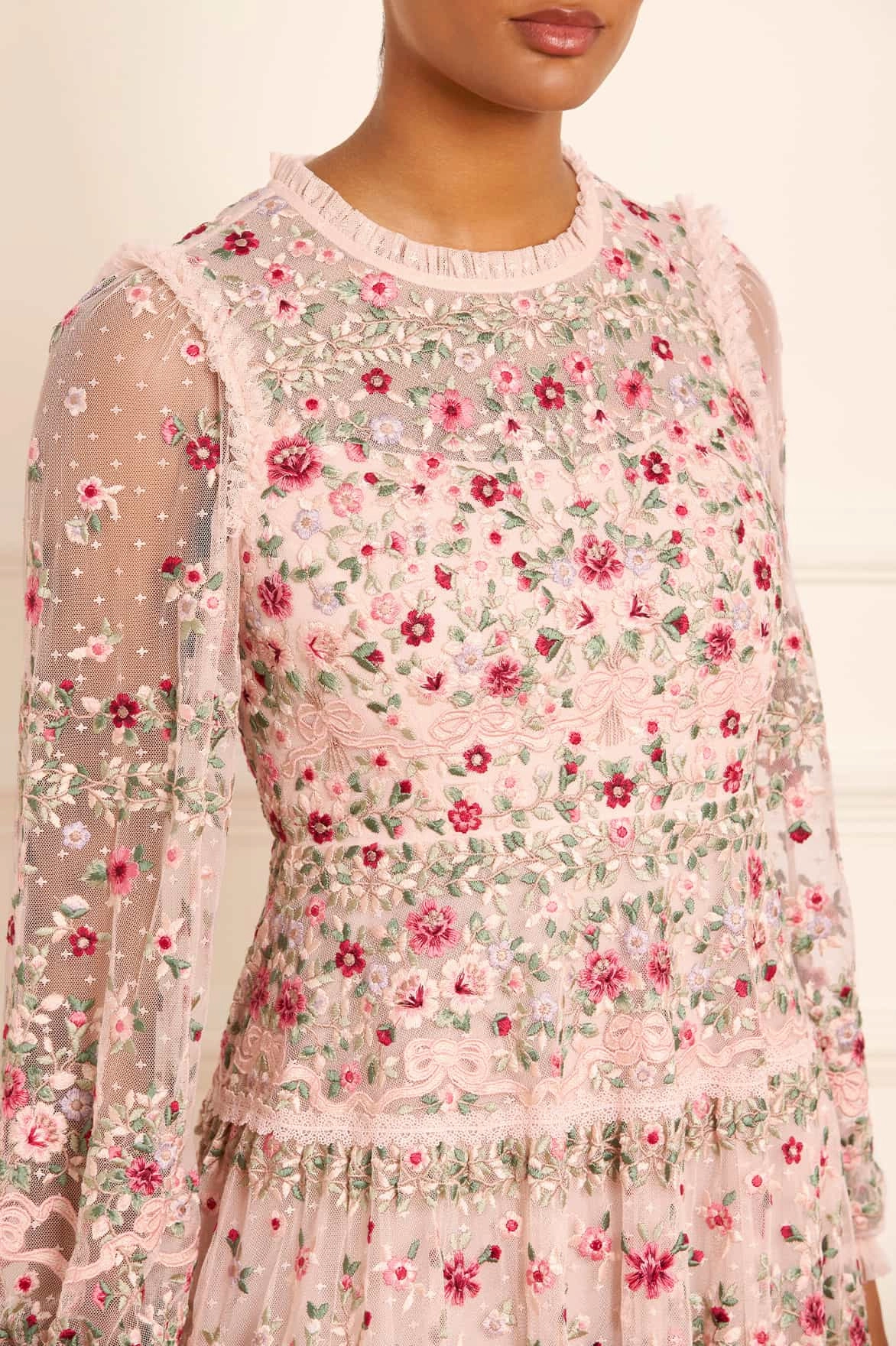 Season Ready Ribbon Bouquet Midaxi Dress