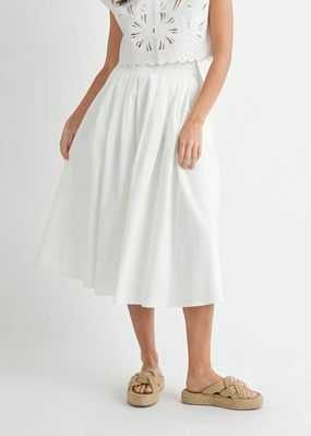 WILLOW PLEATED MIDI SKIRT Timeless Piece Secure Closure