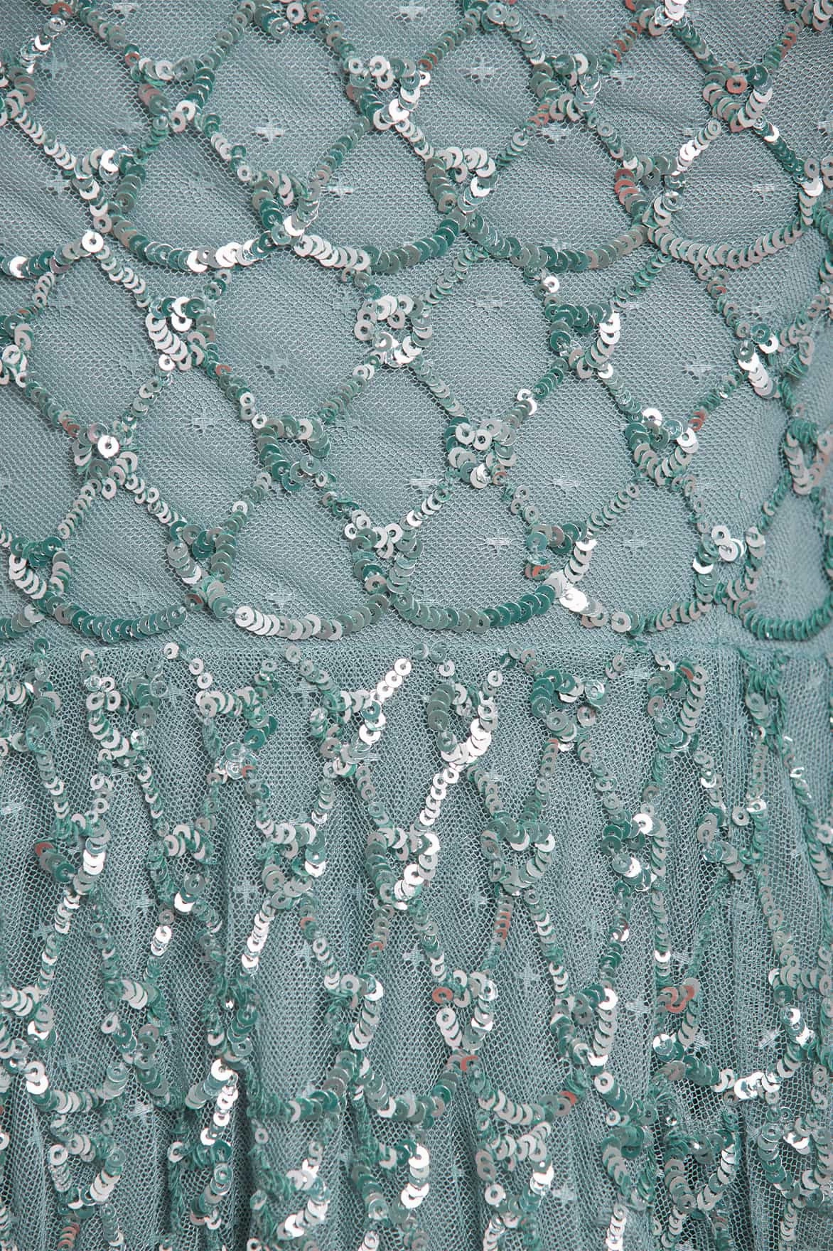 Quick Glam Soft Layers Heart Lattice Micro Mini Dress