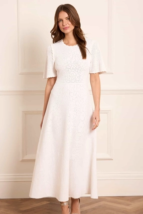 Soft Motion Floral Pointelle Knit Gown