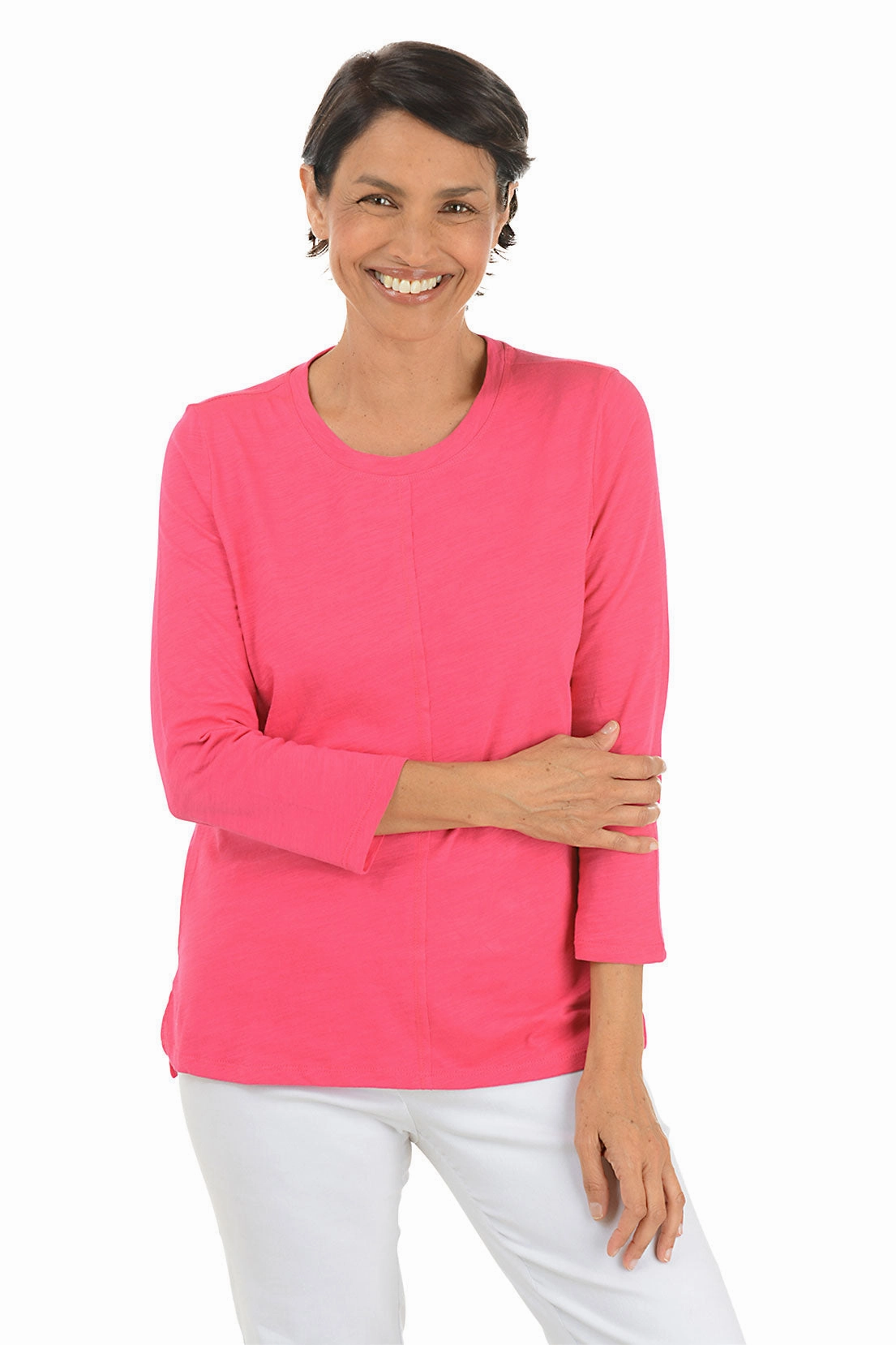 SlimFit Slub Knit Organic Cotton Top