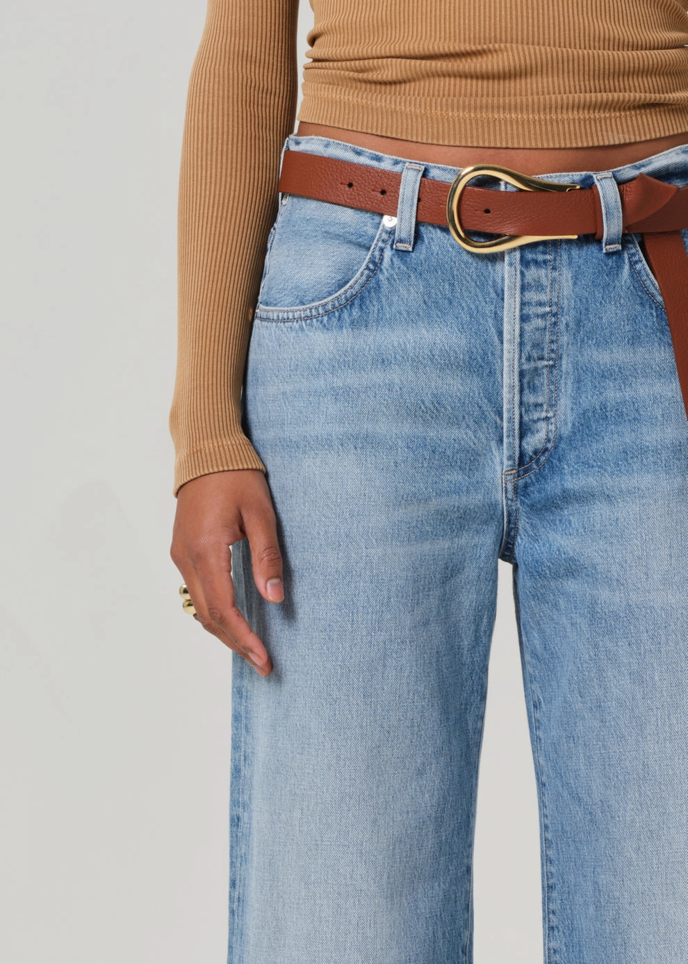 Travel Outfit Annina High Rise Wide Leg 30" in Meuse