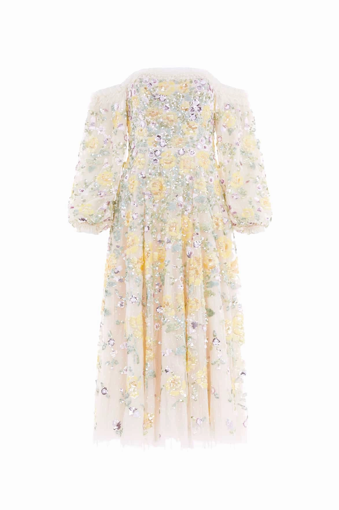 Stream Cut Elina Rose Off-Shoulder Ballerina Dress