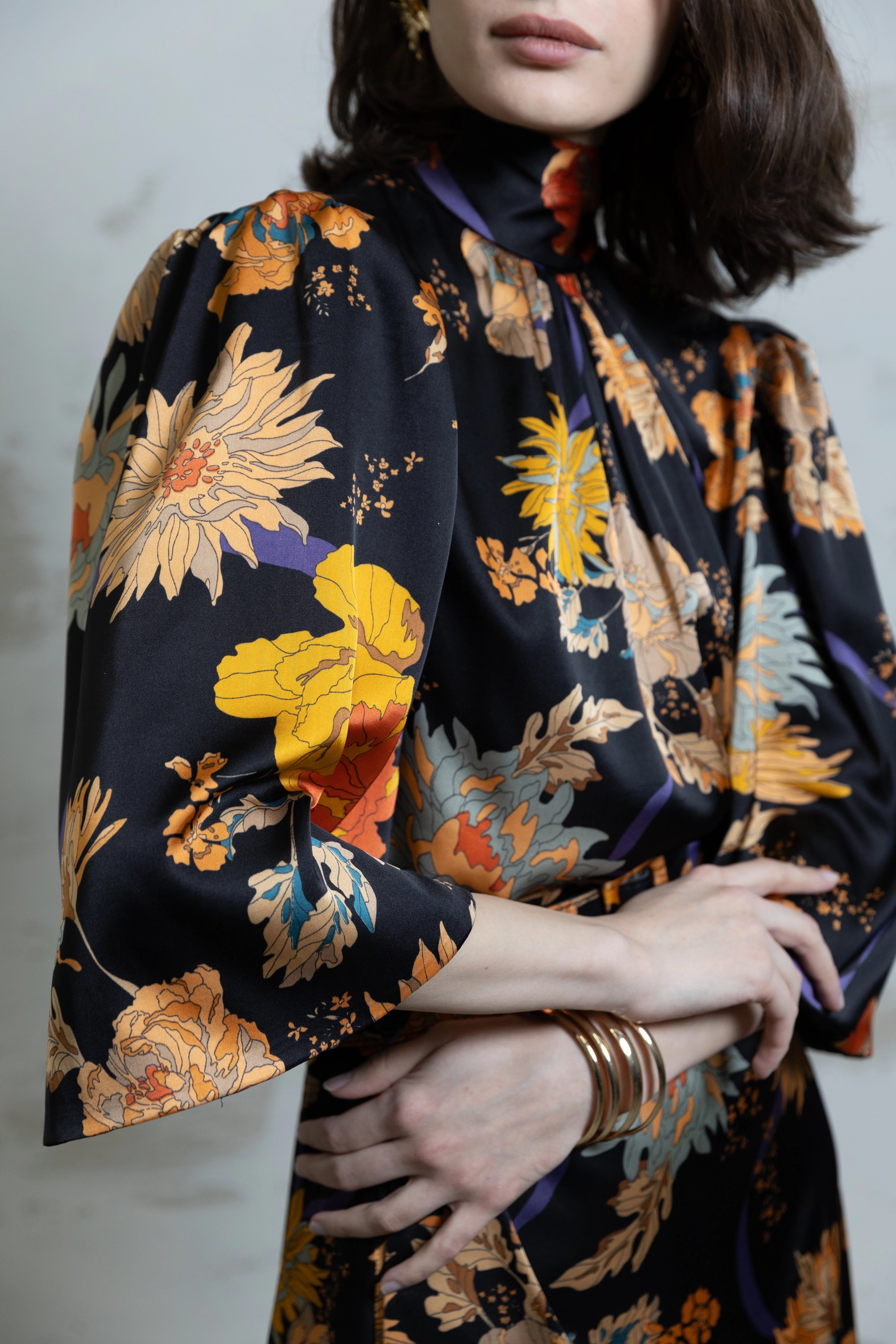 Scarlette Midi Floral Dress Tailored Piece Light Motion