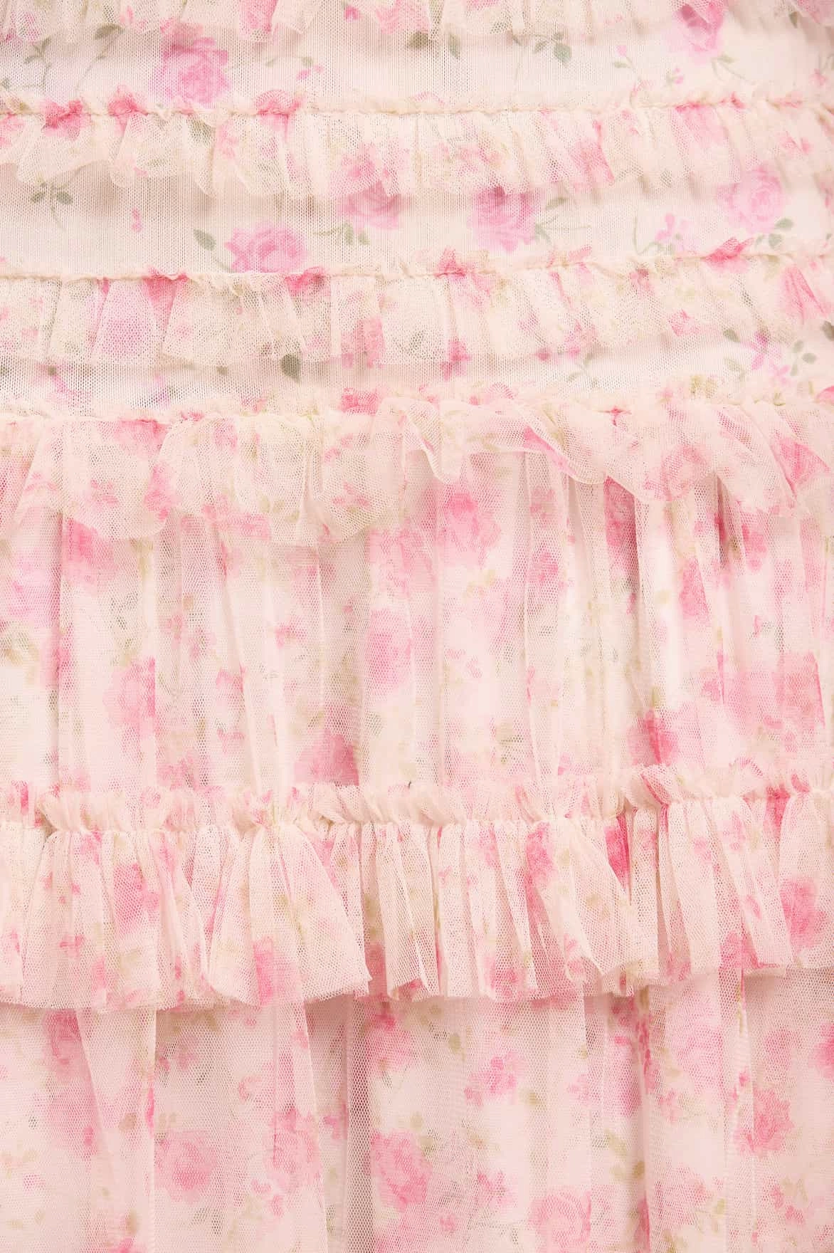 Timeless Vibe Flexible Design Rose Ditsy Short Sleeve Ankle Gown