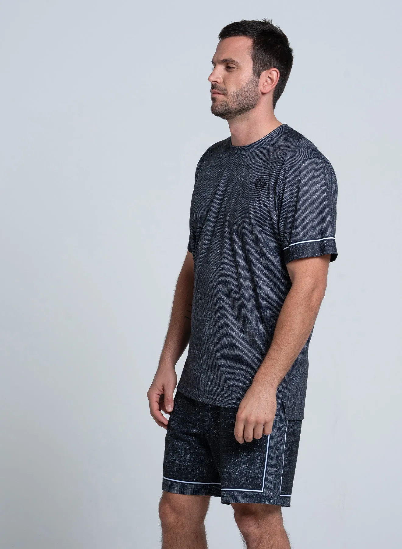 Reinforced Seam Technique Printed Hoodie The Pickler Vented Short Sleeve