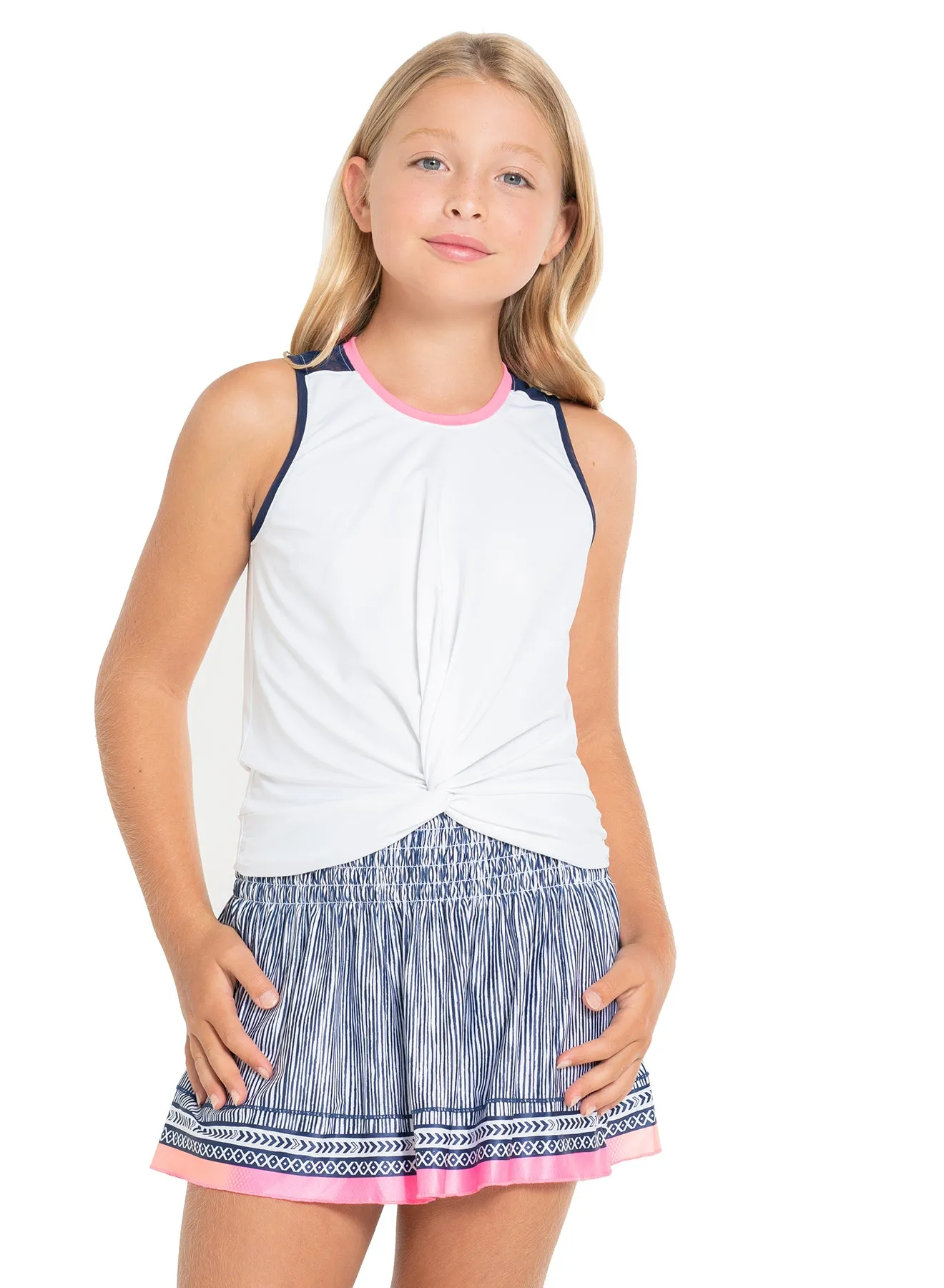 Pretty Bow Tank Brushed Microfiber Surface