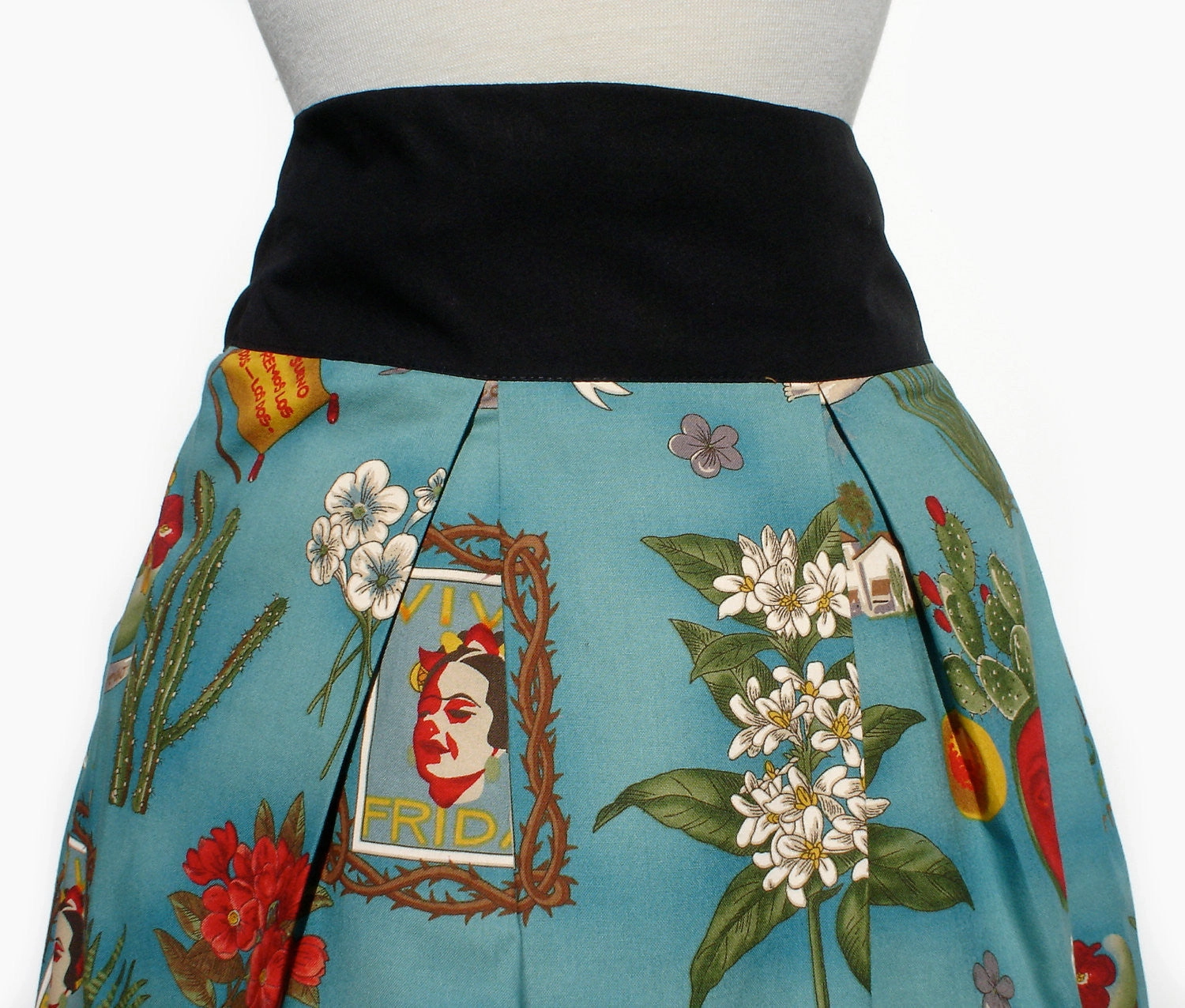 Viva Frida Blue Skirt #S-RS738 Travel Ease Spring Must Have