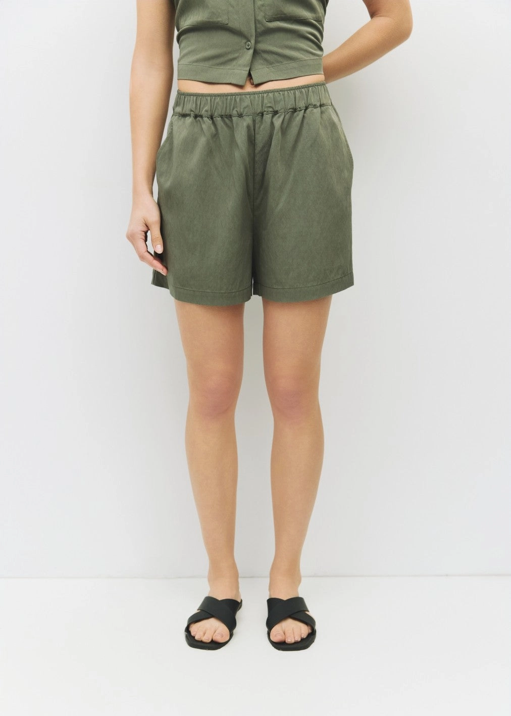 Cool Look snap closure MARION RELAXED SHORTS