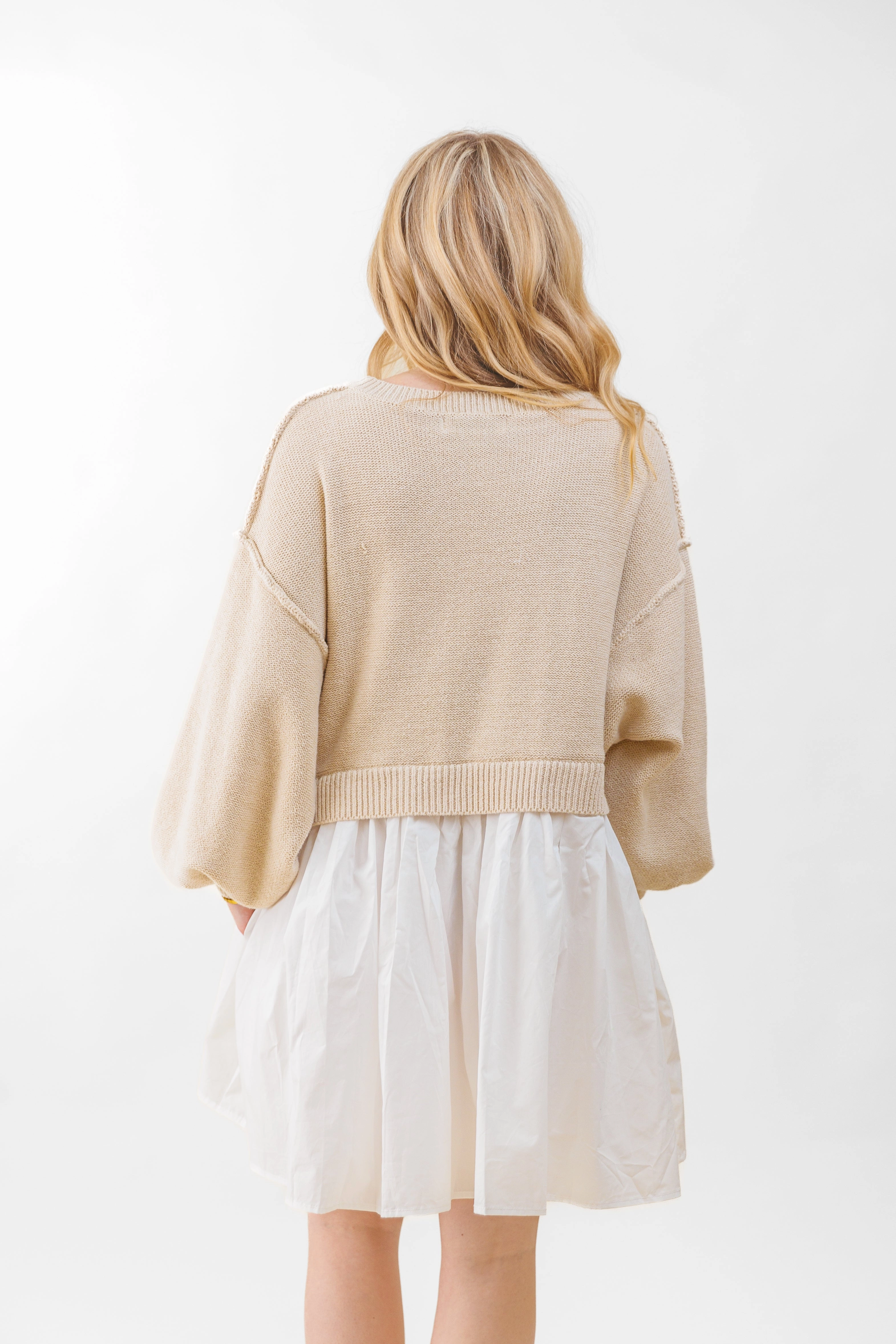 JOSIE MINI SWEATER DRESS wrap waist Soul Warm