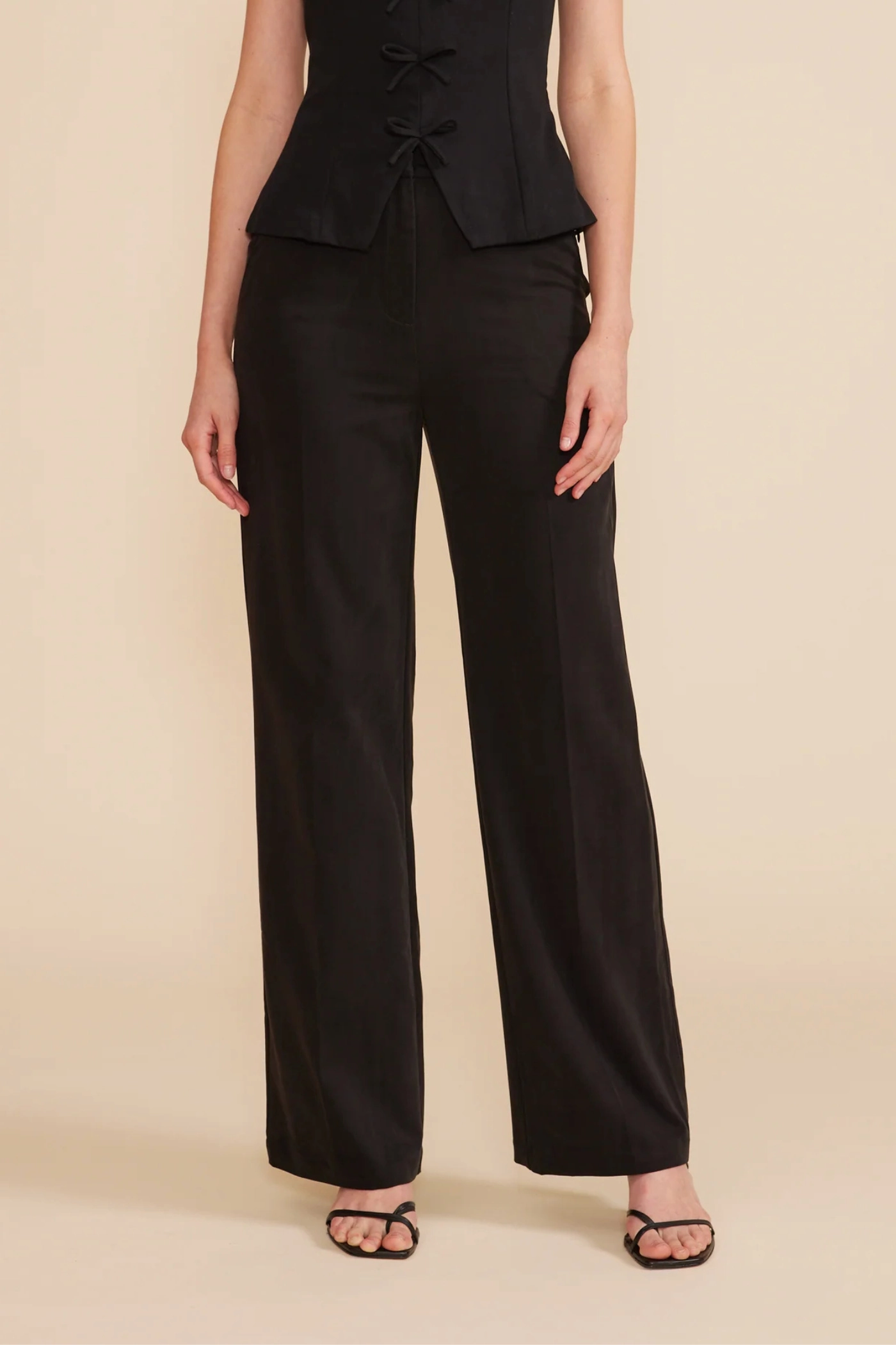 VALLI WIDE-LEG PANTS Fashion Stretch Flattering Look