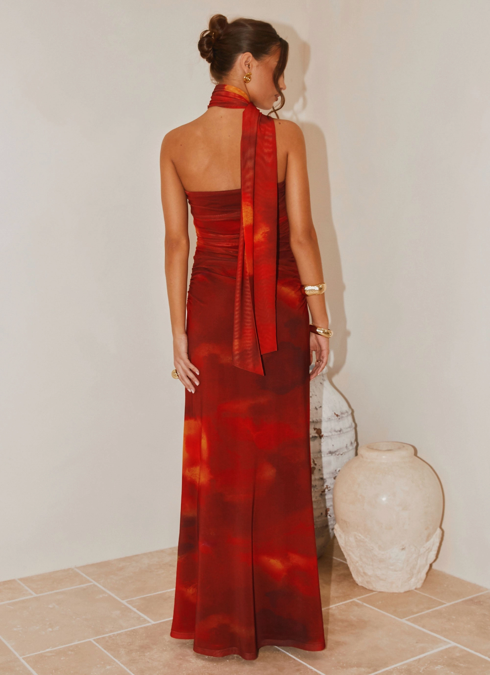 Songbird Maxi Dress - Scarlet Blur