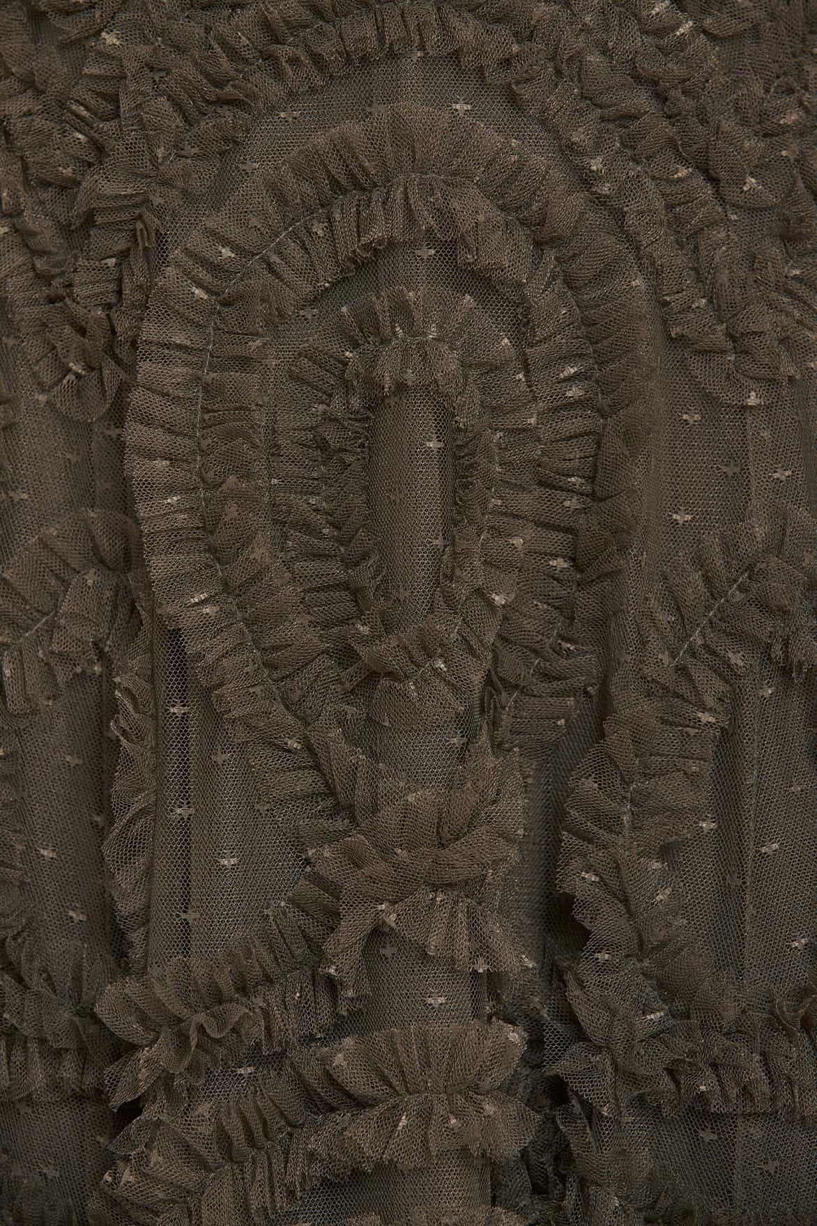 Verity Ruffle V-Neck Gown Timeless Beauty Modern Edge