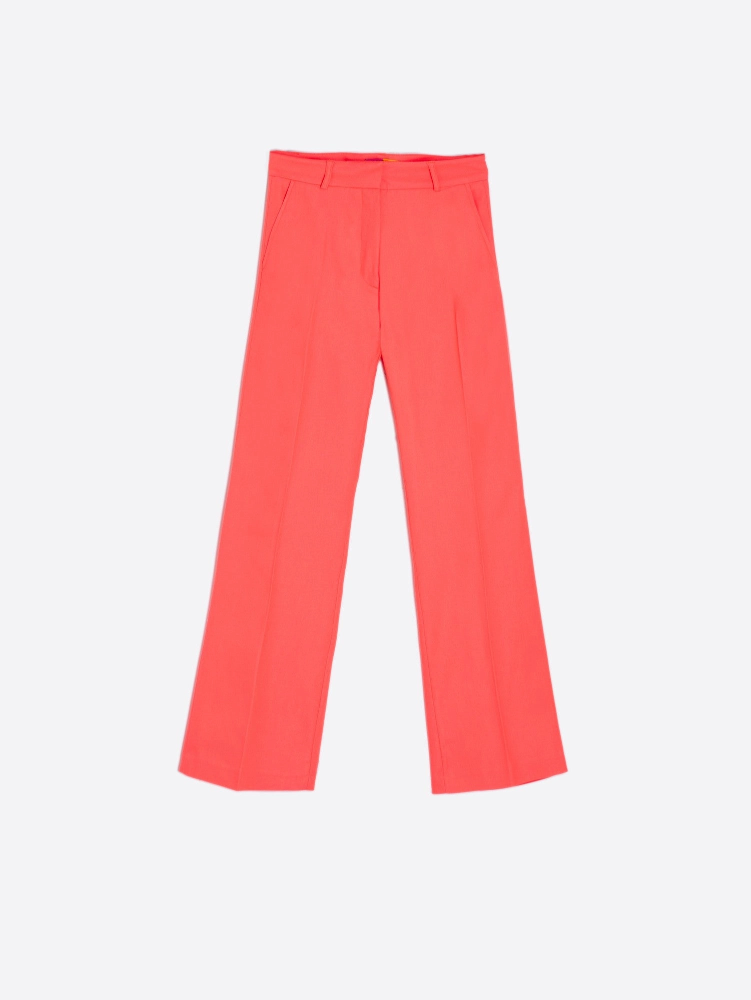 Veronica Trouser in Naranja Fluor Straight Leg Tagless Design