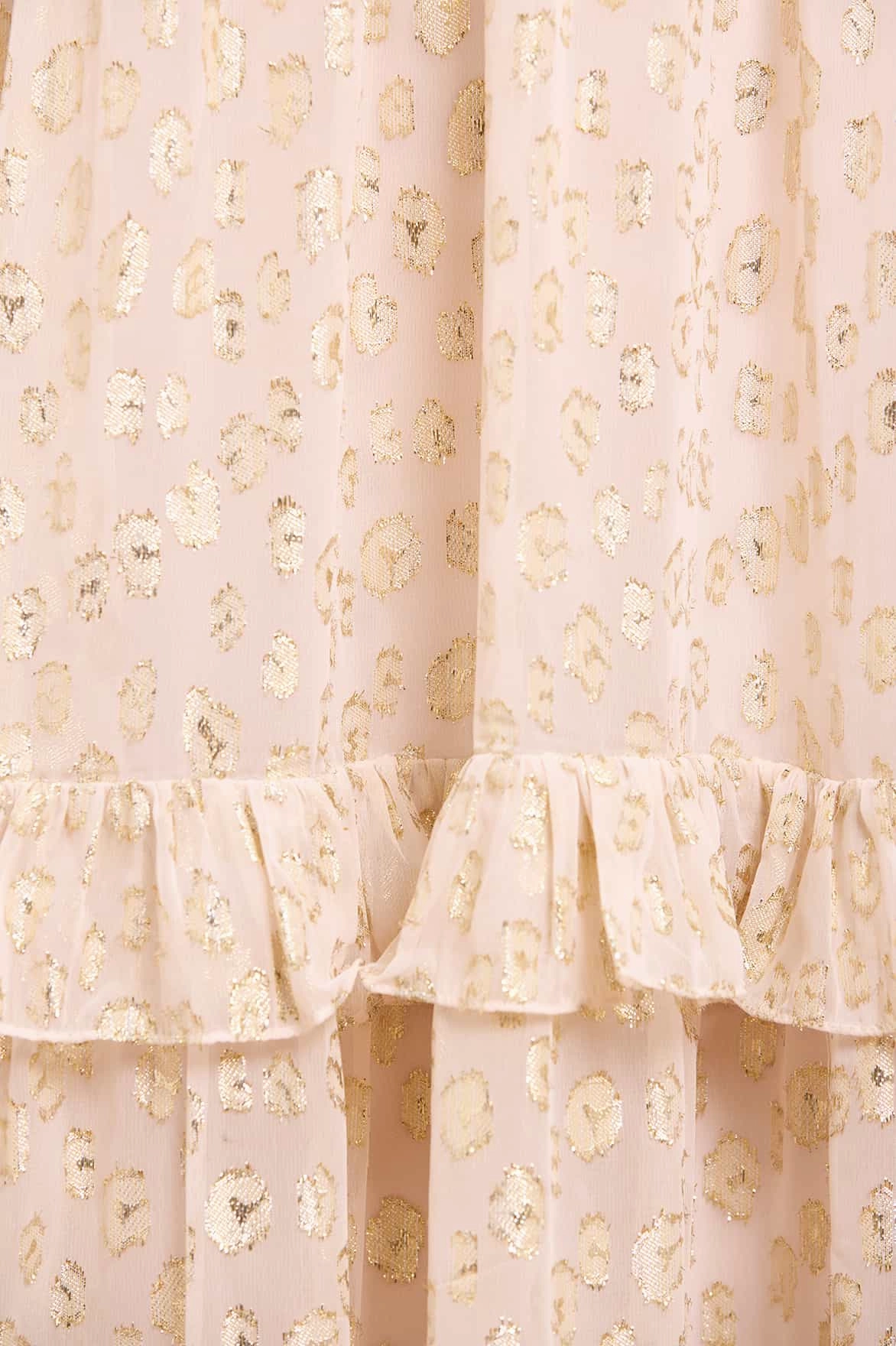 Velvet-Sleeve Cherie Lurex Ankle Gown