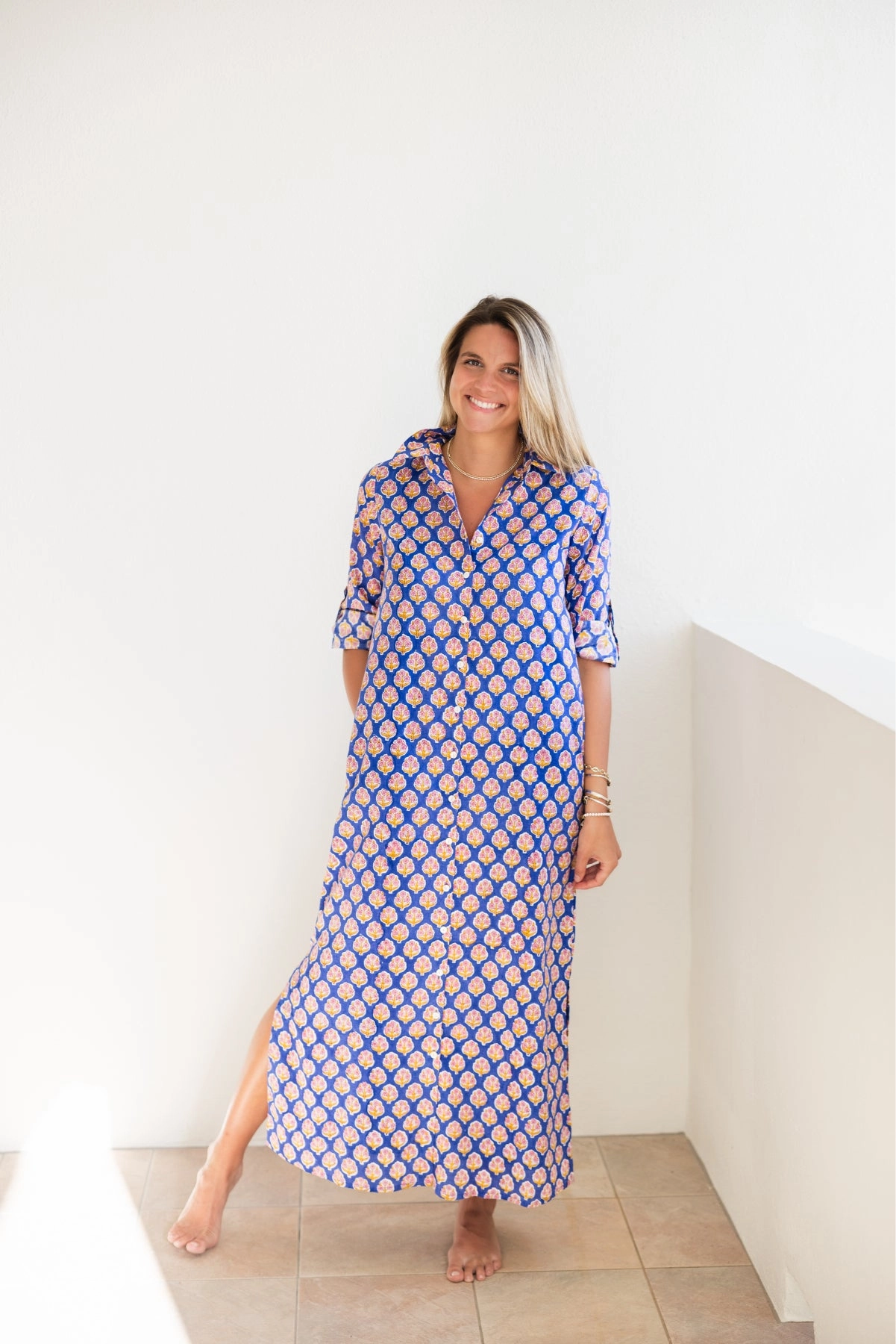 St. Ives Dress Scattered Bouquets Mood Flex Bold Color