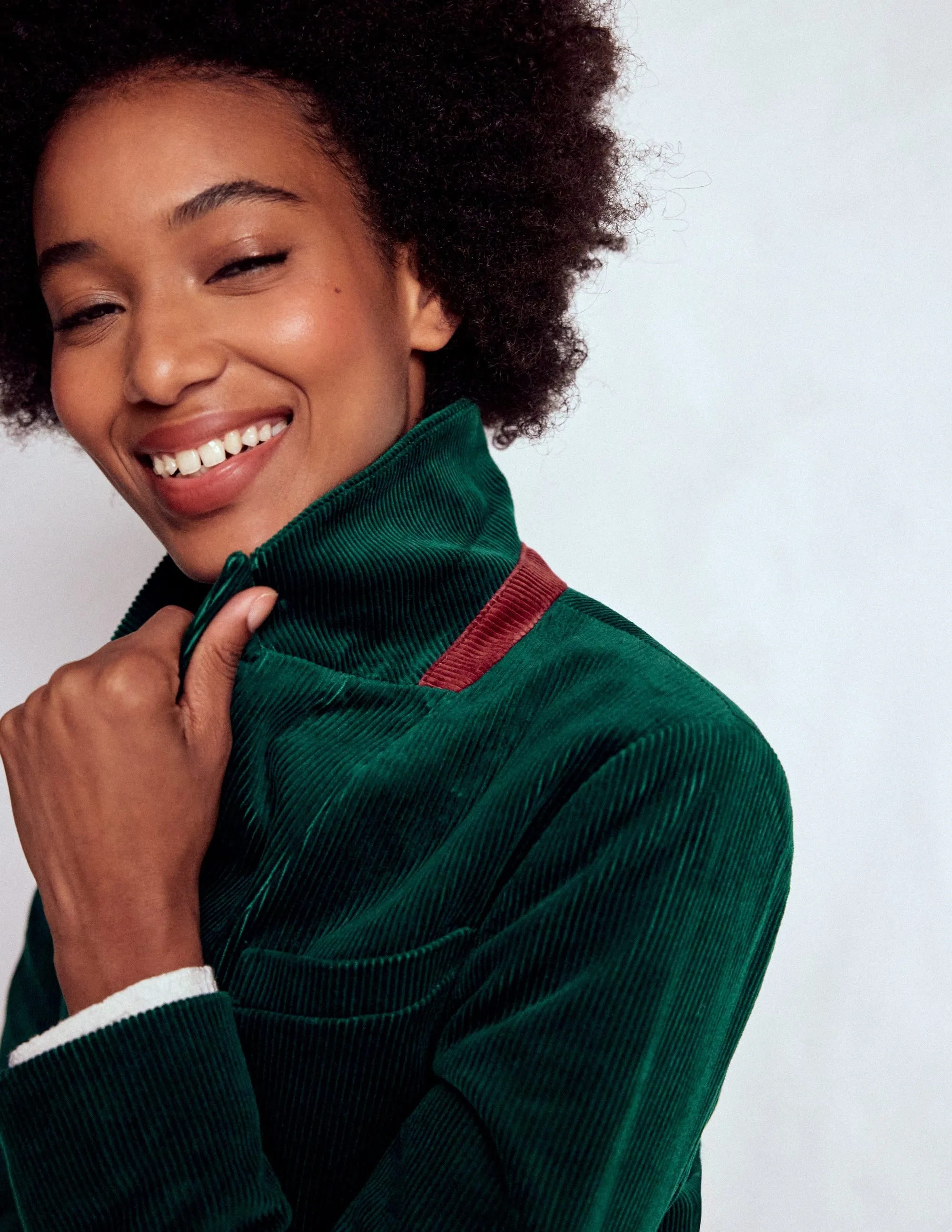 Stamford Cord Blazer-Fern LowProfile Design