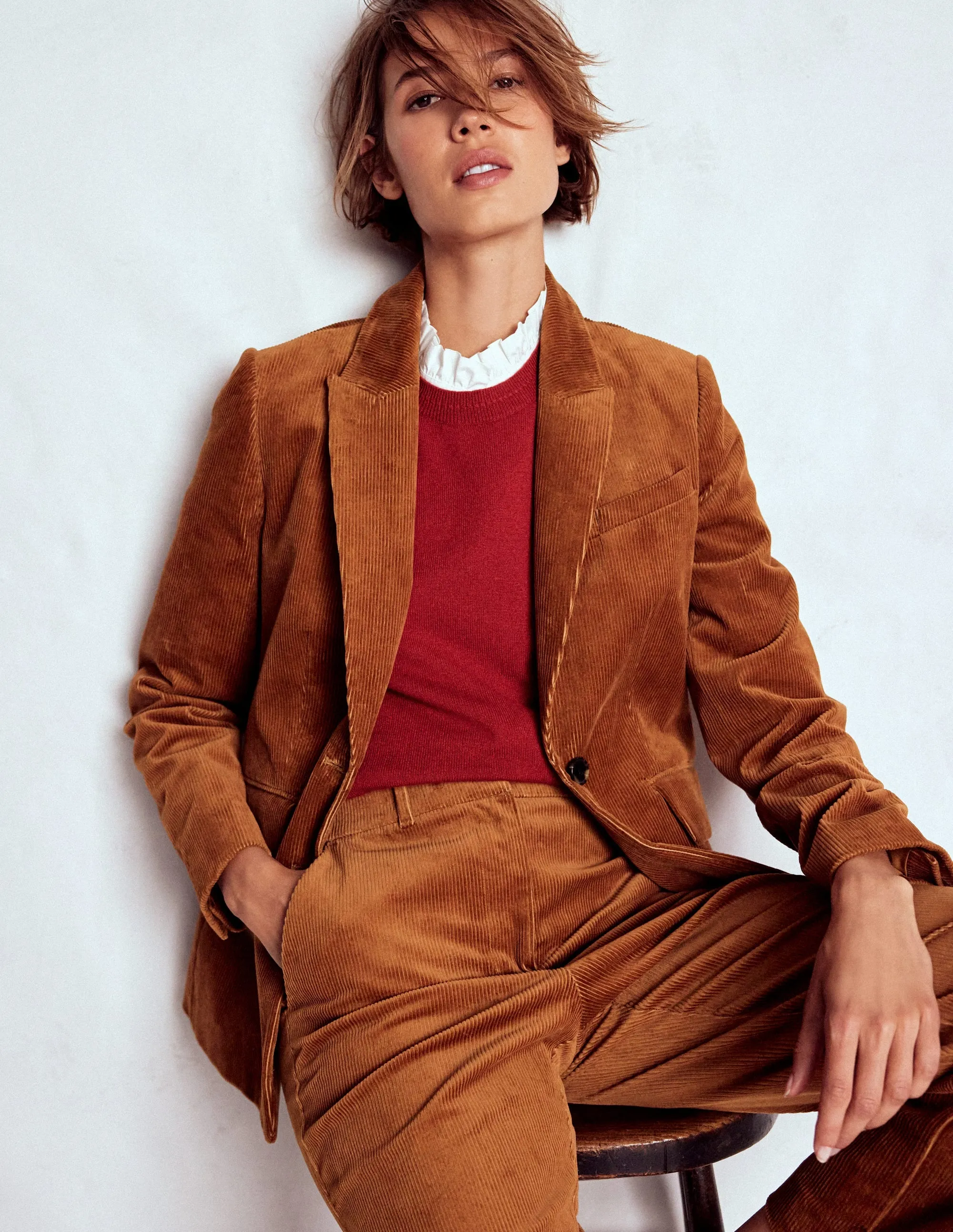 Stamford Cord Blazer-Ginger Daily Wear QuickRelease Buckles