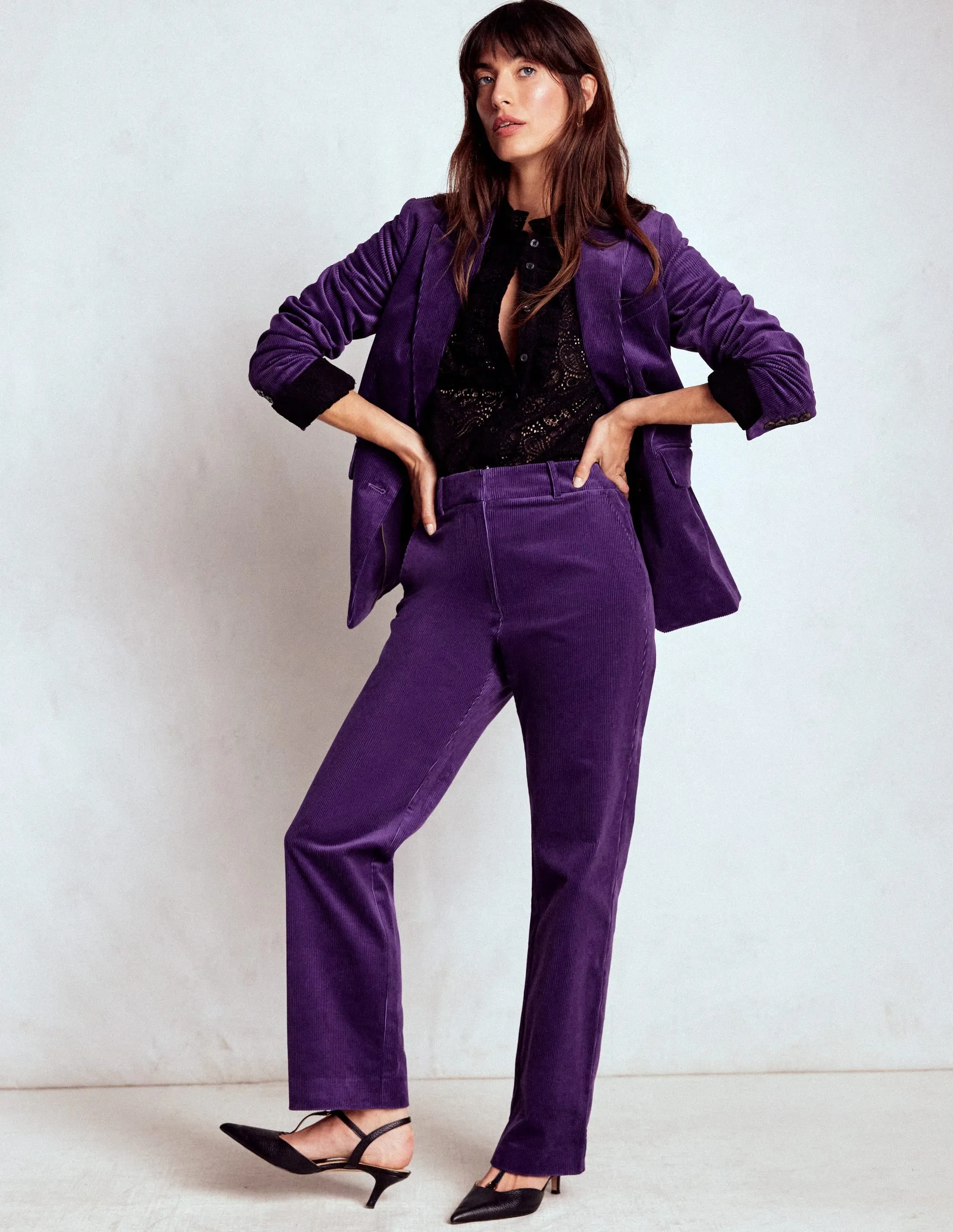 Stamford Cord Blazer-Mystical Purple NonRestrictive Movement Design Timeless Piece