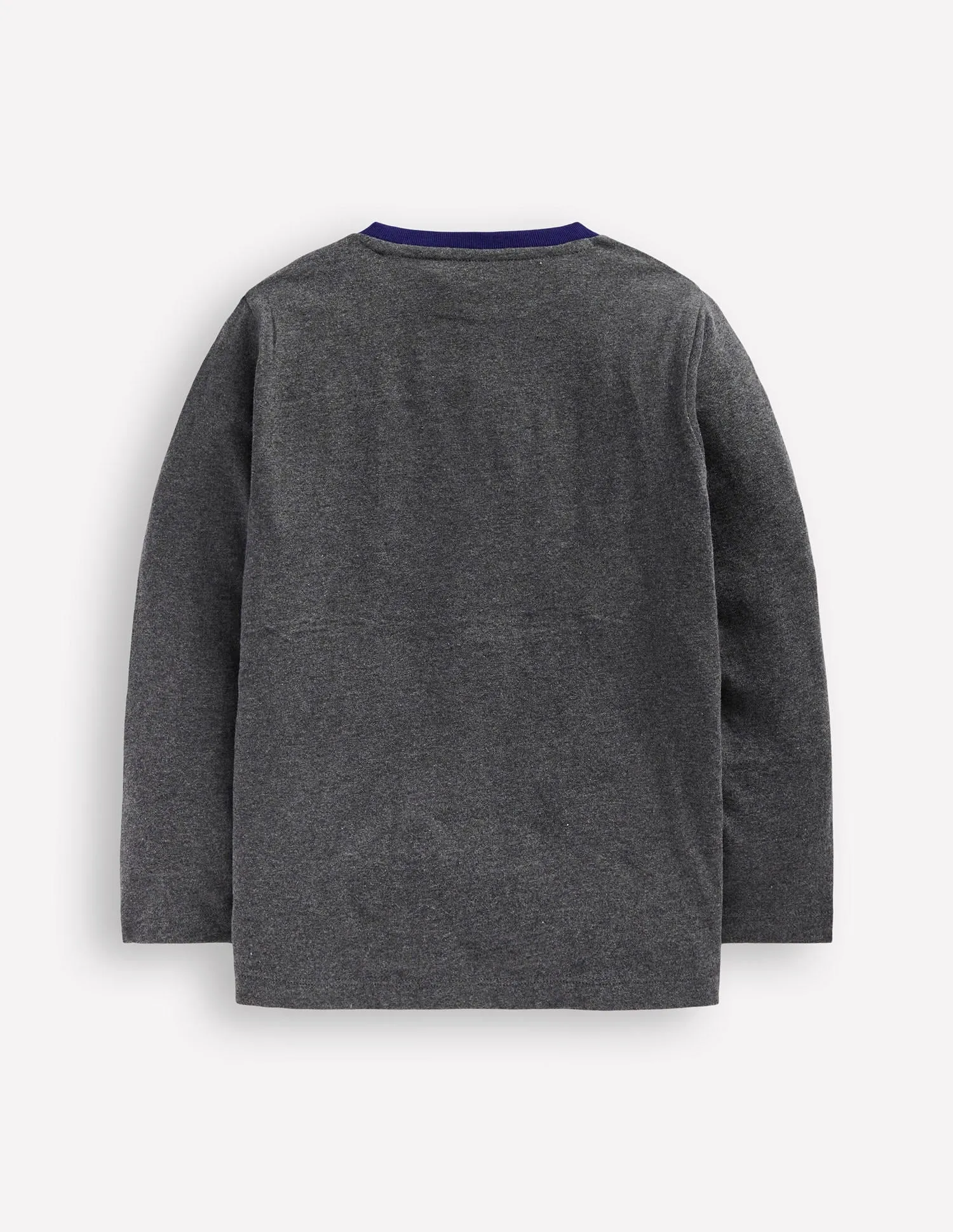 BondedSeams Bonded Seam Construction Star Appliqu T-shirt-GREY MARL STAR