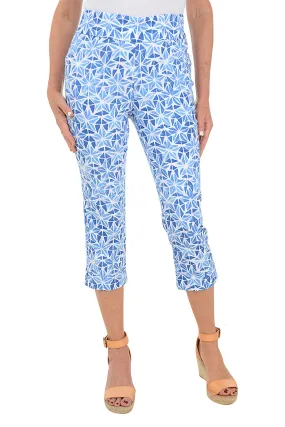 Star Print Pull-On Crop Pant Core Fit Design Stretch Movement