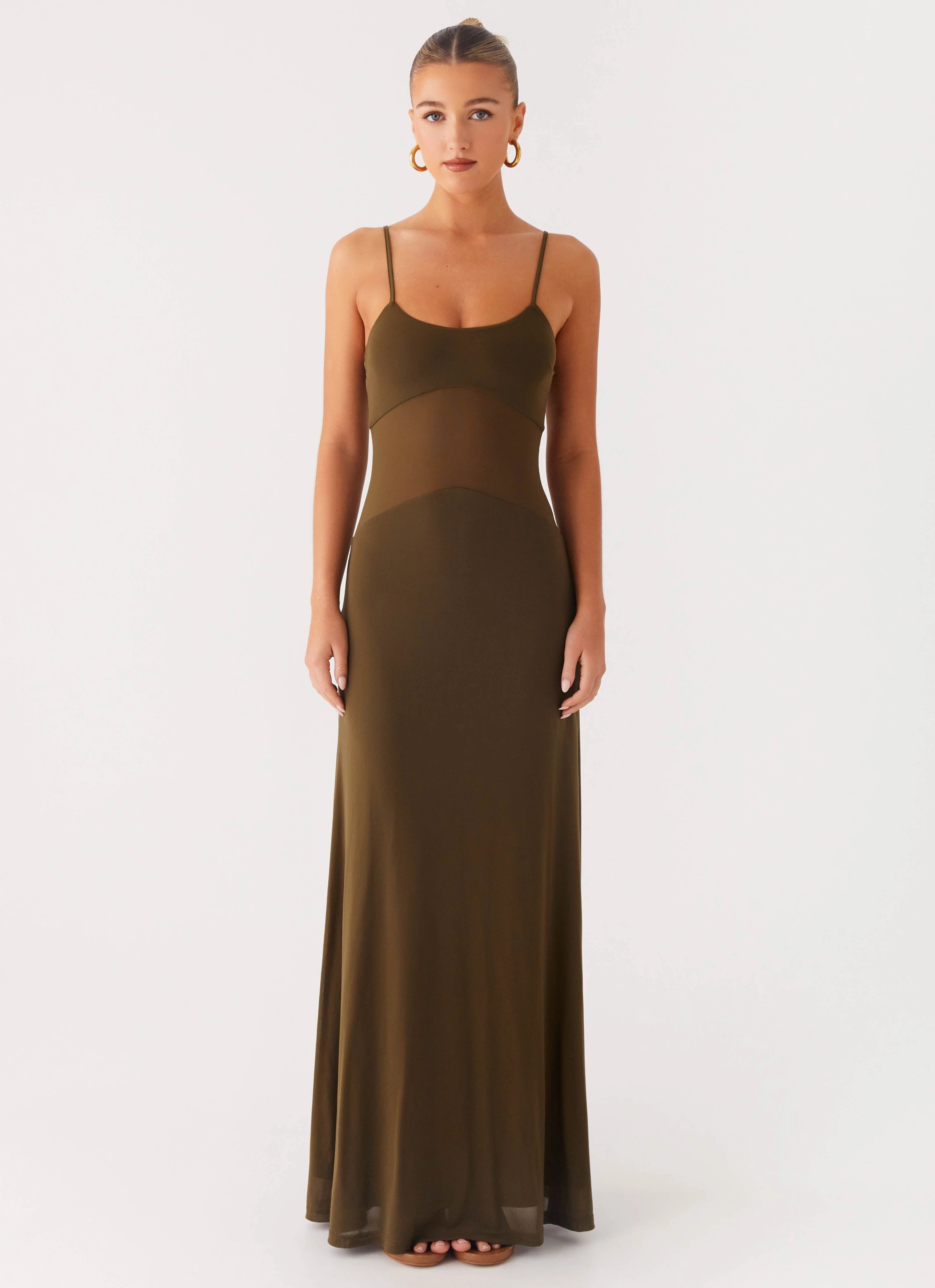 Starfall Maxi Dress - Khaki