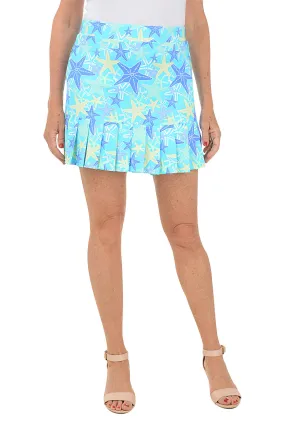 Starfish Explosion UPF50  Pleated Skort Cool Comfort Sport Ready