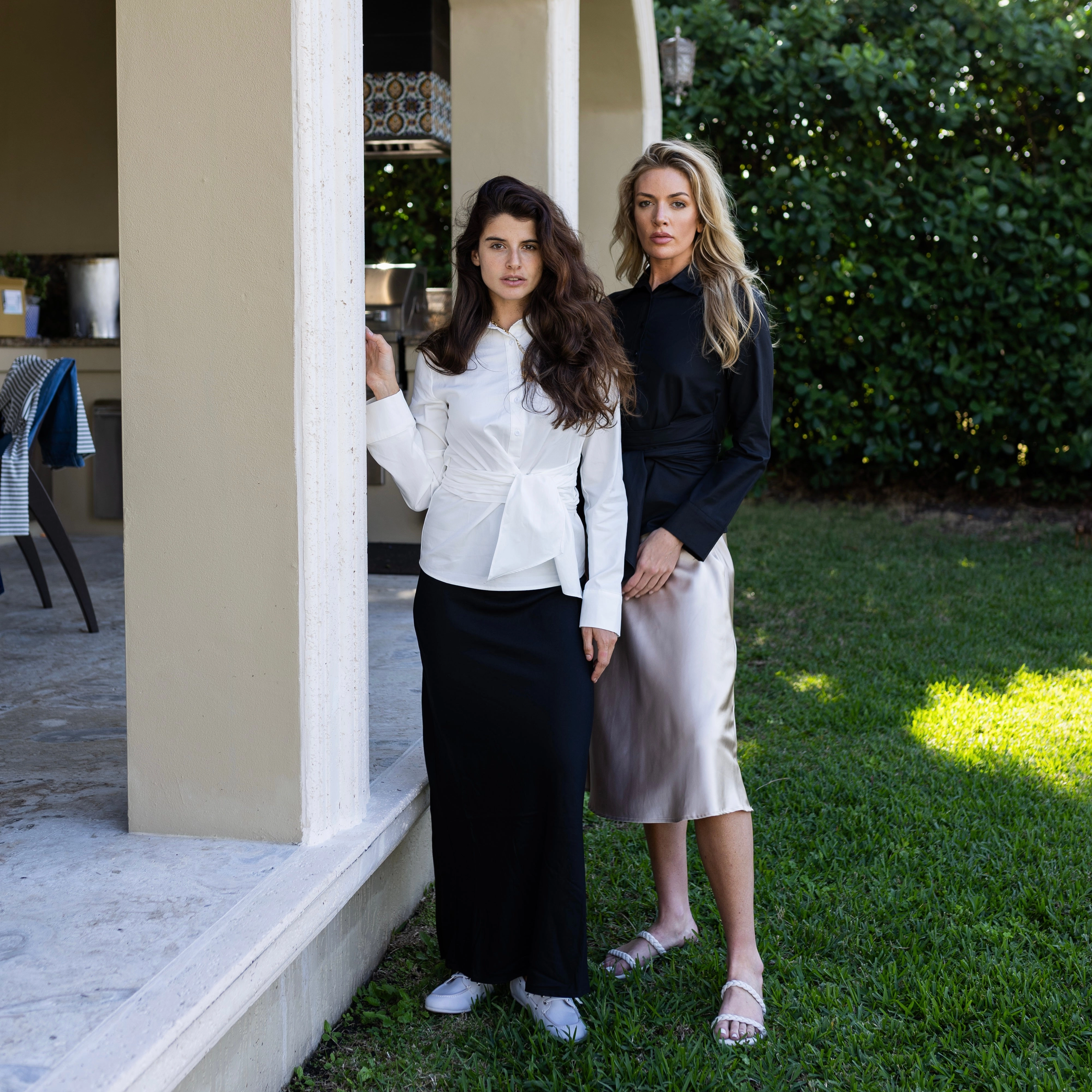 Street Ready Midi Slip Skirt | Champagne