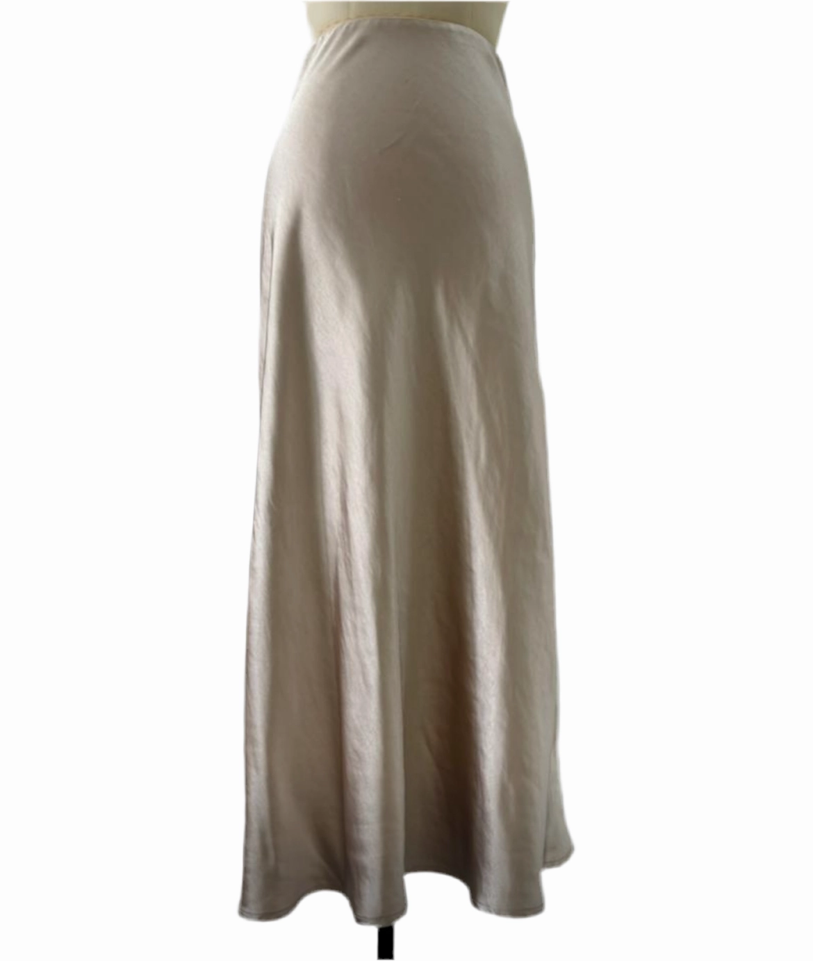 Casual Wear Midi Slip Skirt | Champagne