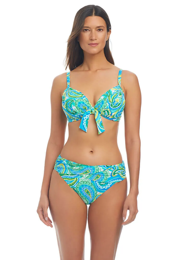 More Is More Tie-Front Bandeau Bikini Top AntiOdor