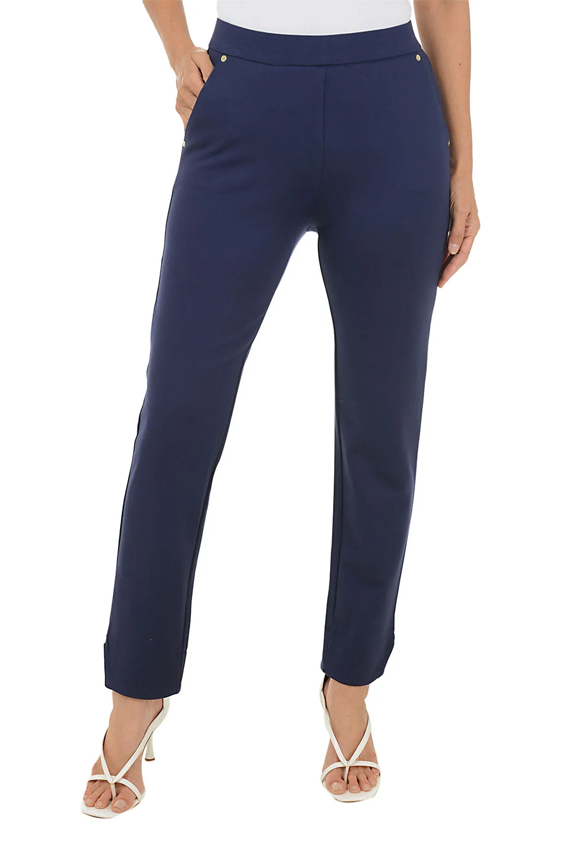 Studded Hem Legging Basic Look