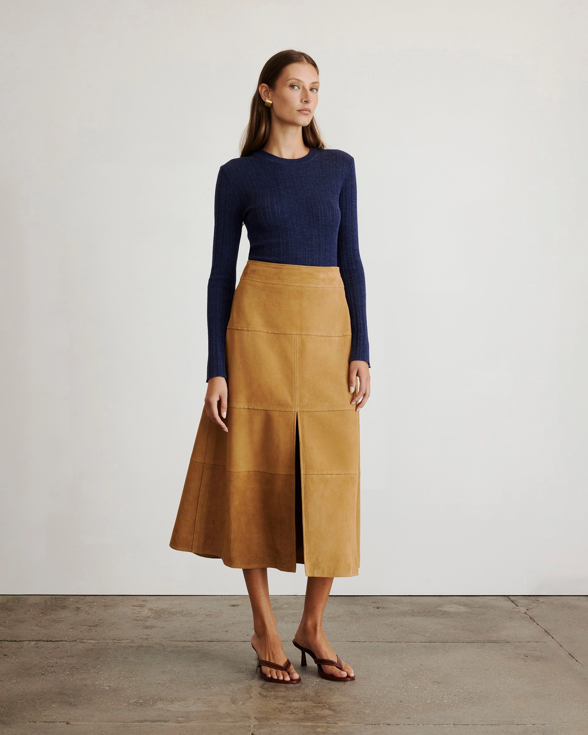 NonRestrictiveCut Suede Hudson Skirt