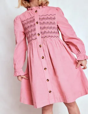 Suki Long Sleeve Smocked Dress-Formica Pink Comfy and Relaxed Active Moments