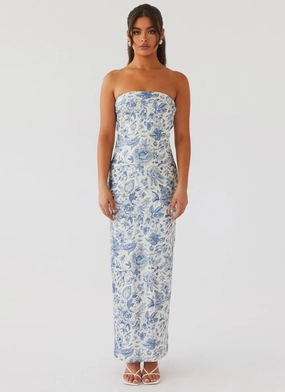 Summer Lover Maxi Dress - Blue Paisley