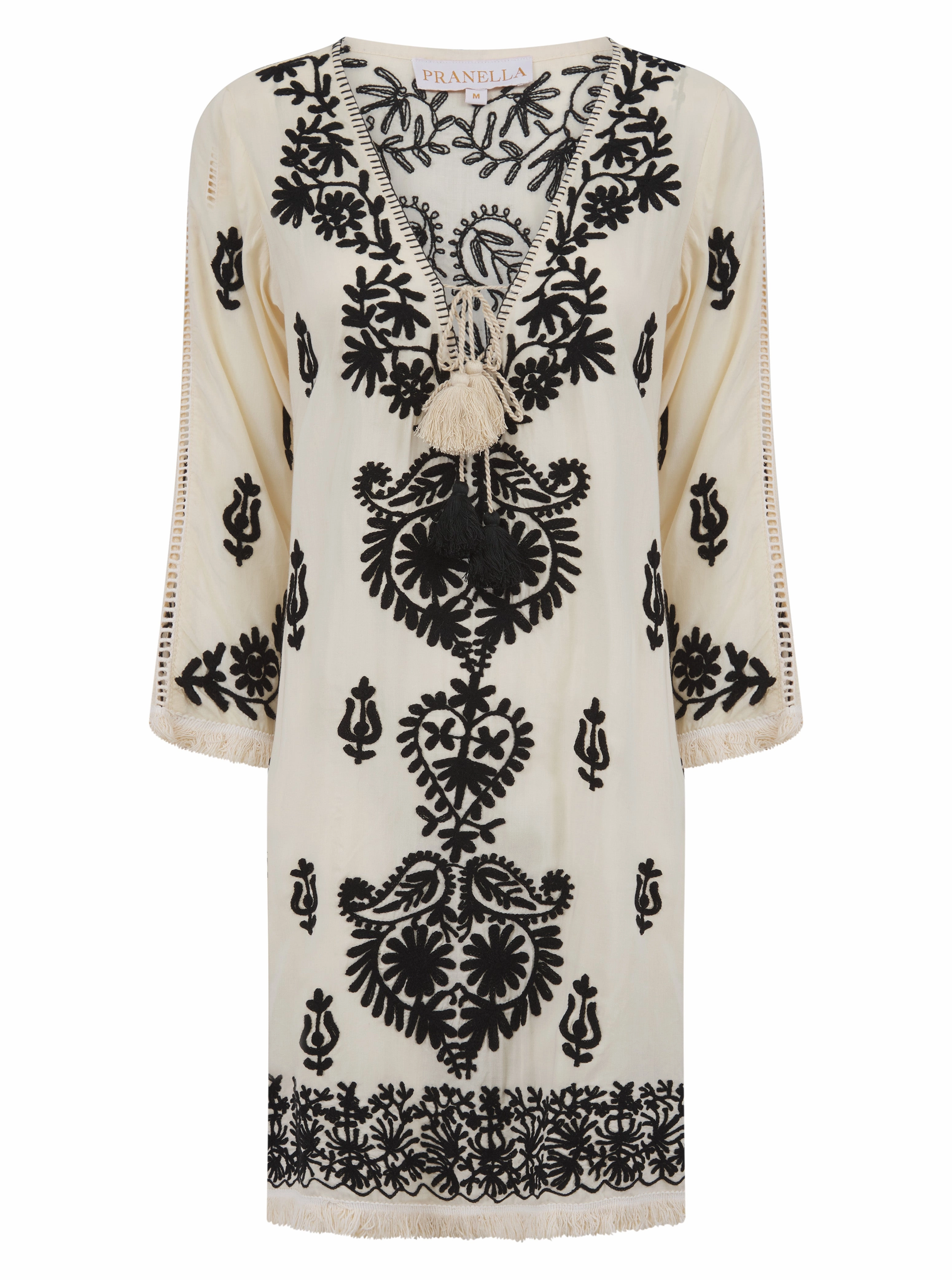 Aggie Dress Pearl/Black Soft Appearance