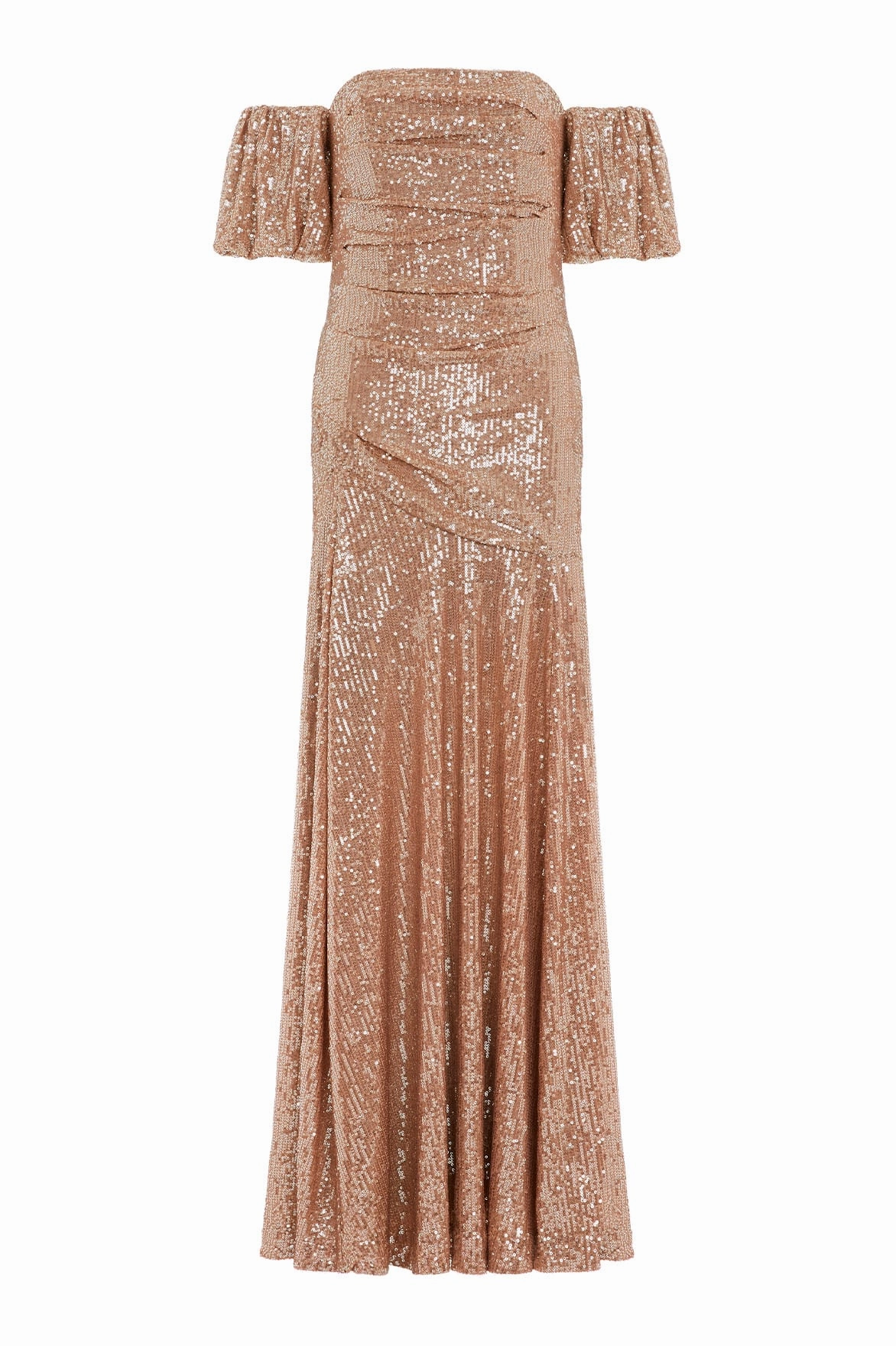 Travel Comfort Anniversary-Event Sunbeam Valentina Off-Shoulder Gown