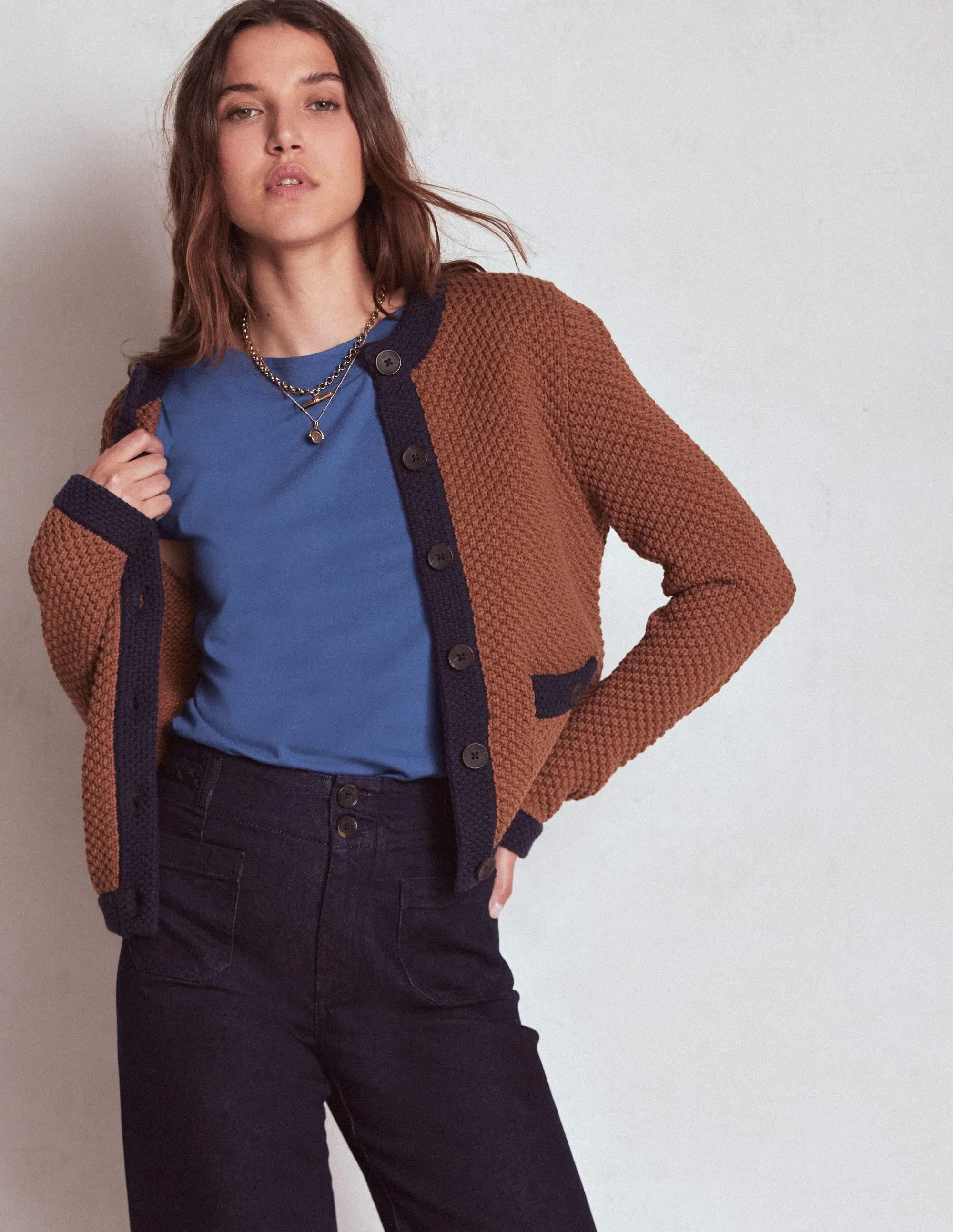 Supersoft Boat Neck T-Shirt-Denim Blue Thermal Insulation