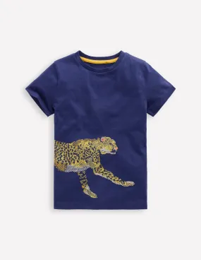 Superstitch T-Shirt-Starboard Blue Cheetah SmoothZipper