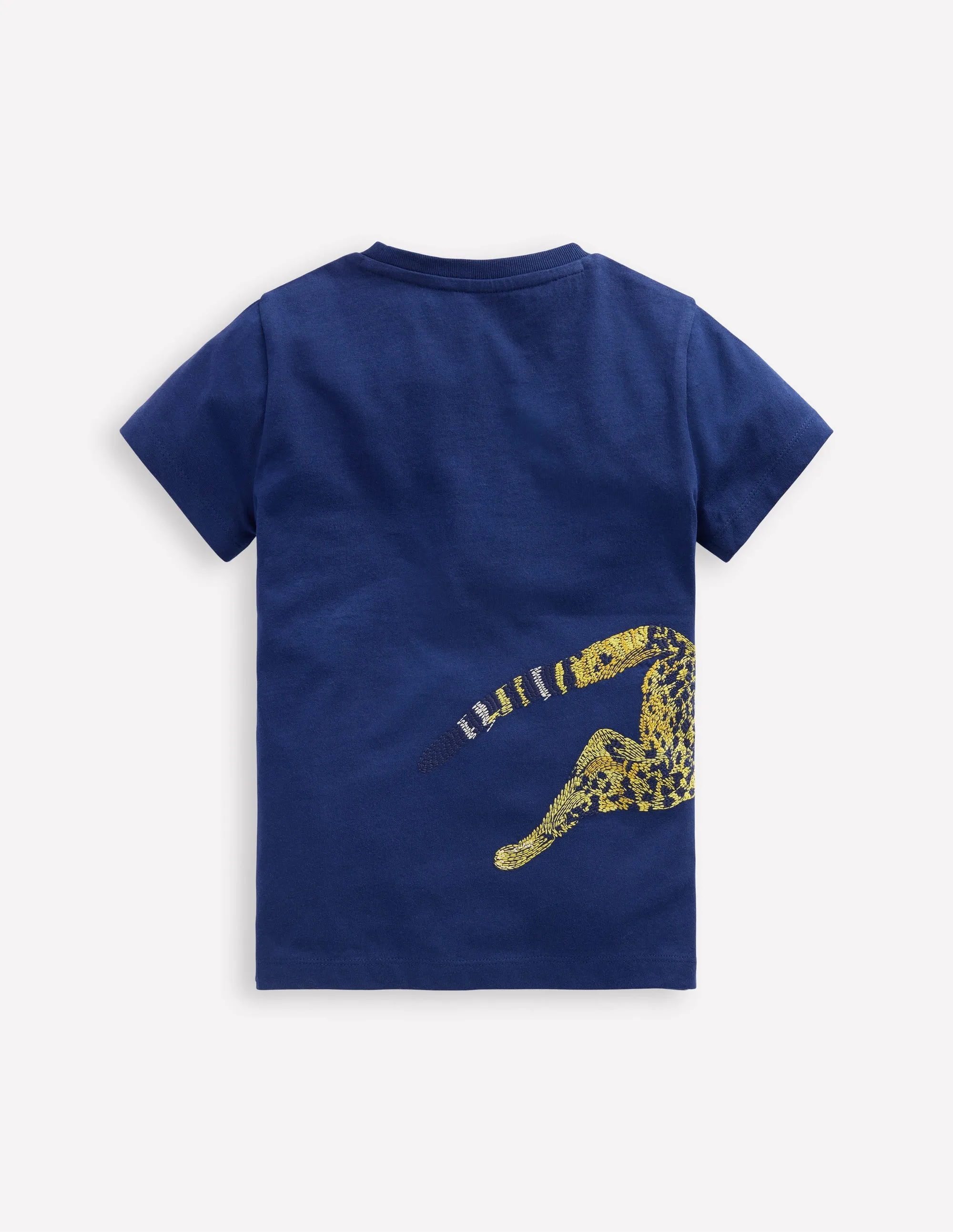Comfortable Style Superstitch T-Shirt-Starboard Blue Cheetah