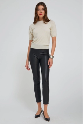 Perfectly Shaped High Durability Black Leather Ankle