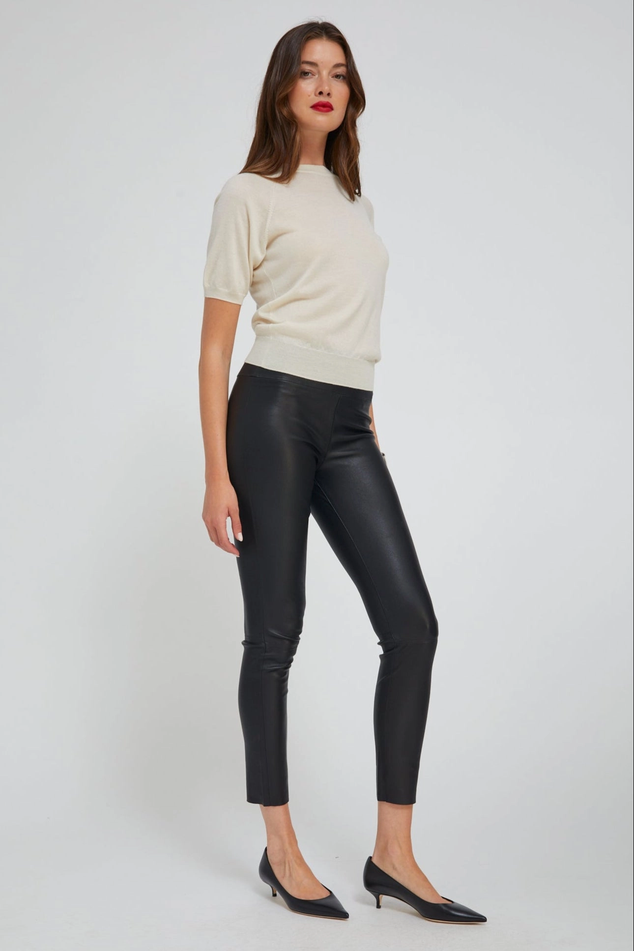 Black Leather Ankle Cozy Core