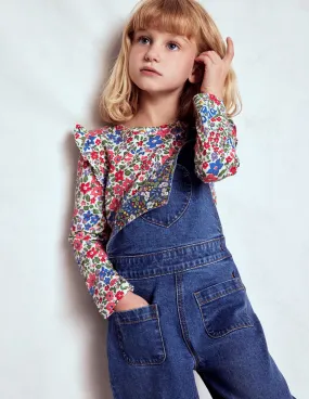 Frill Sleeve Slub Top-Rose Pink Flowerbed Weekend Essential