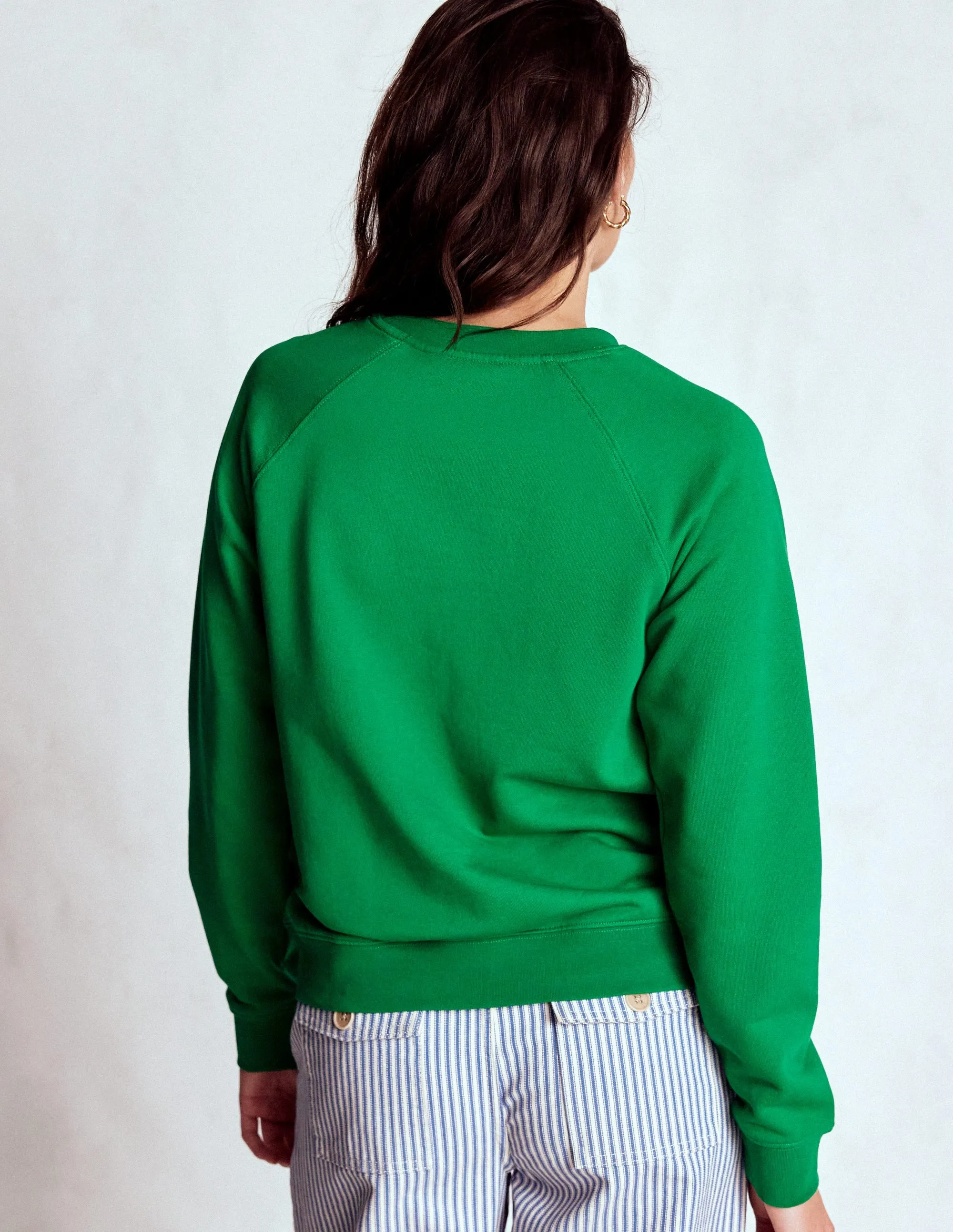 AdjustableHem Rosa Embroidered Sweatshirt-Grumpy Dog