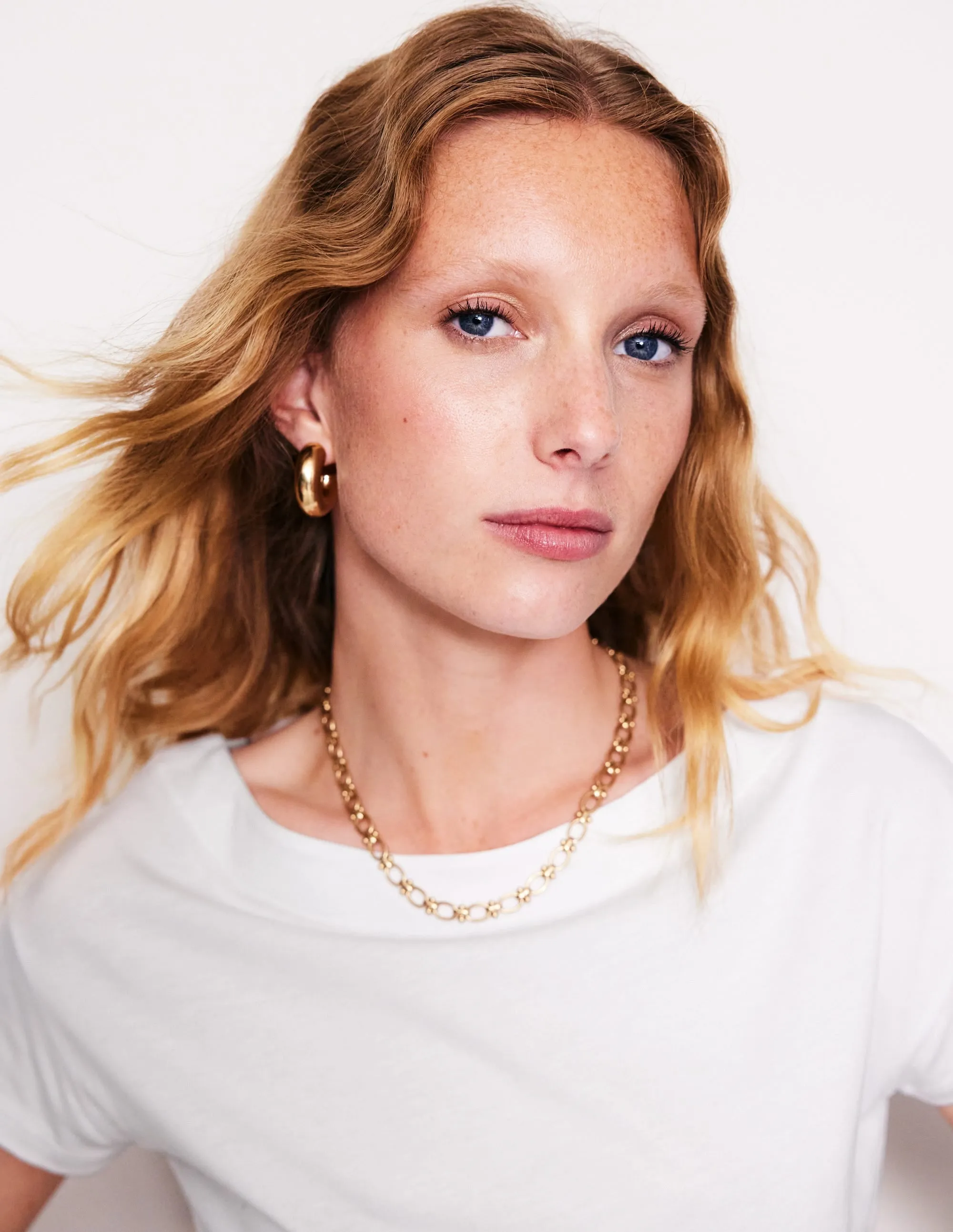 Supersoft Boat Neck T-Shirt-White AllDay Comfort Tech