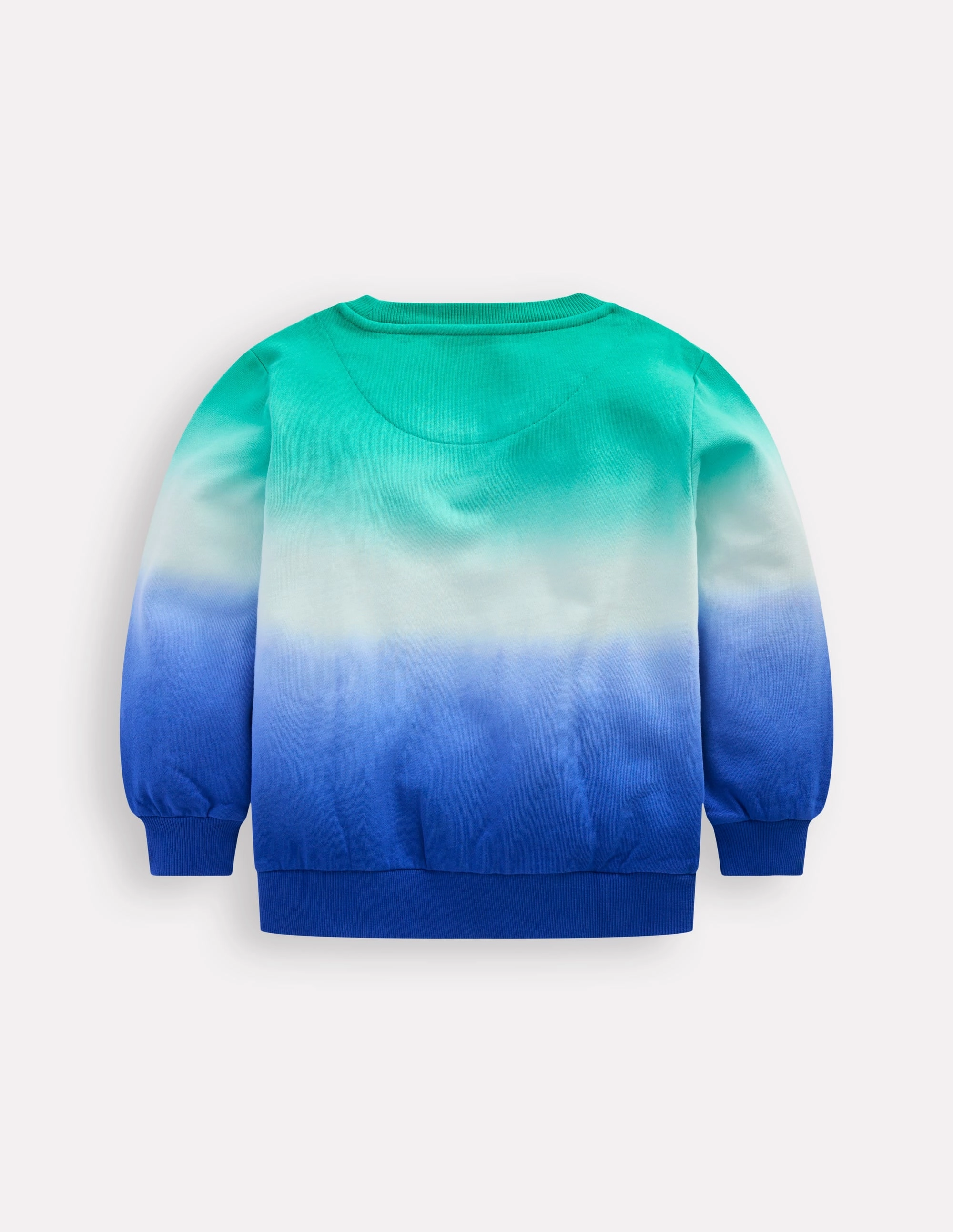 Sun Protective Fabric Tie Dye Sweatshirt-Bright Blue/ Aquamarine Blue
