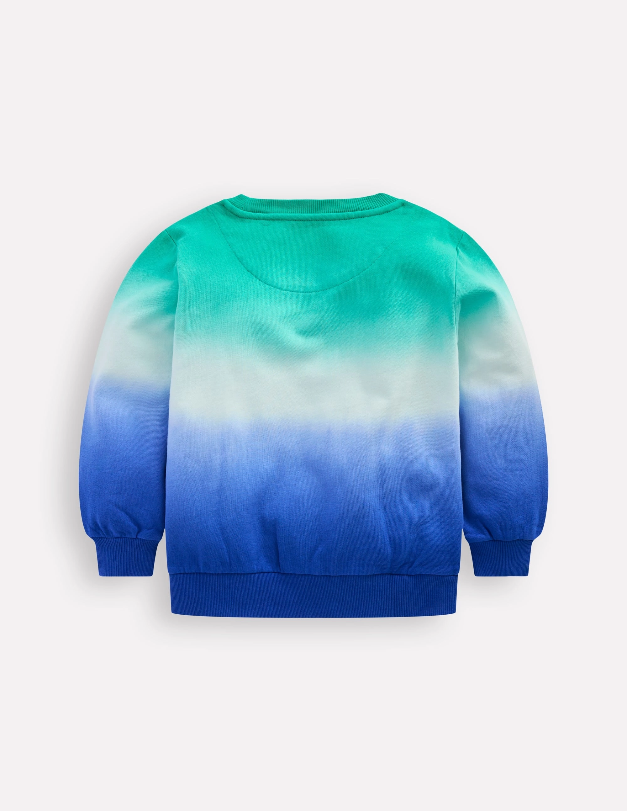 Quick Release Fastener MeshPanel Tie Dye Sweatshirt-Bright Blue/ Aquamarine Blue