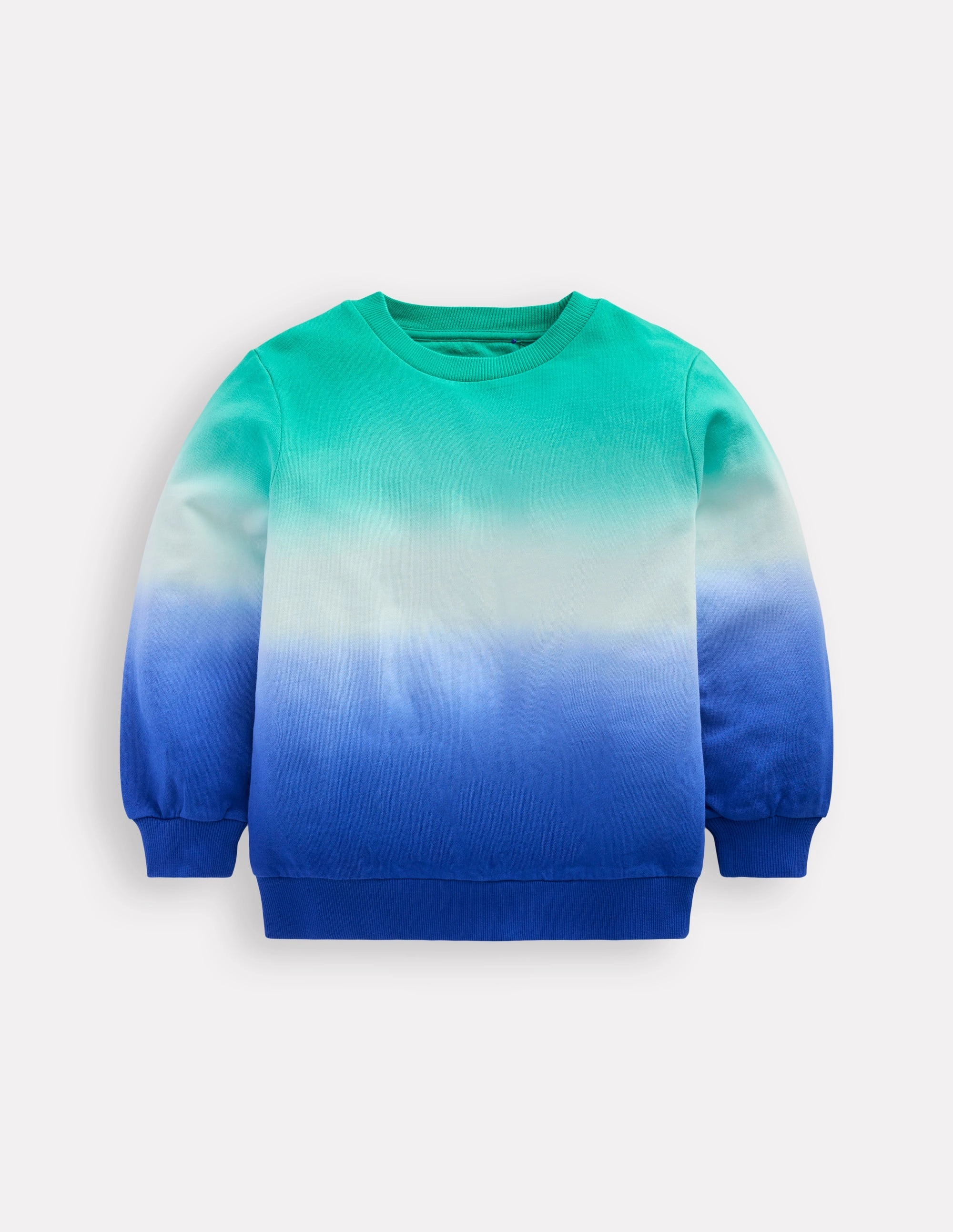 NonChafingEdges Tie Dye Sweatshirt-Bright Blue/ Aquamarine Blue