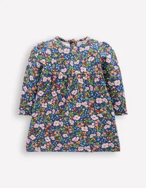 Simple Profile Chic Style Sweatshirt Dress-Twilight Berry Floral