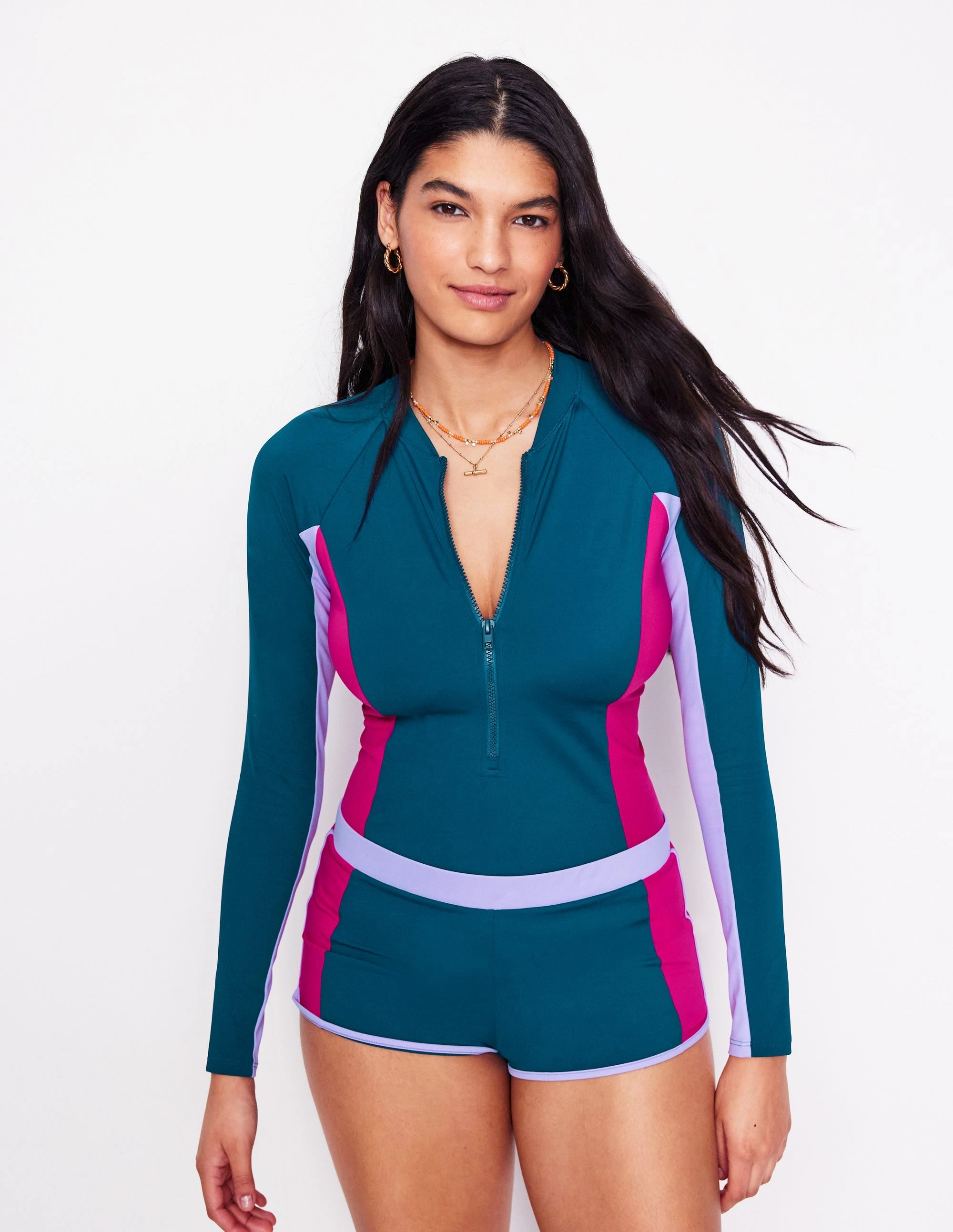 Swim Shorts-Oceanside Blue Lightweight Mesh