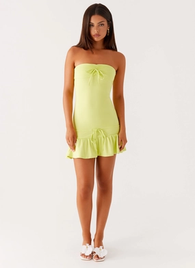 Tabi Mini Dress - Sunny Lime